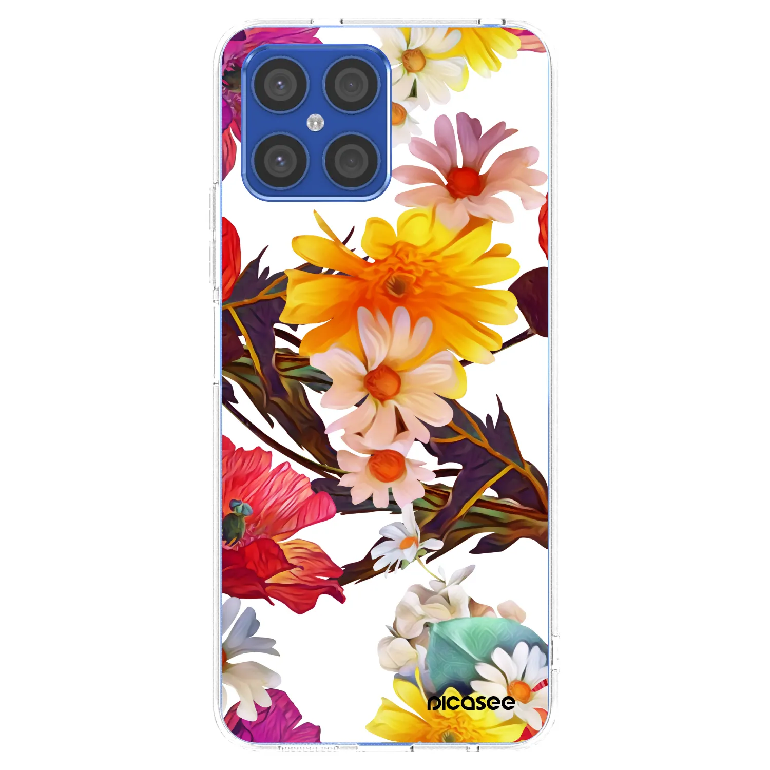 Picasee silikonowe przeźroczyste etui na Honor X8 4G - Meadow
