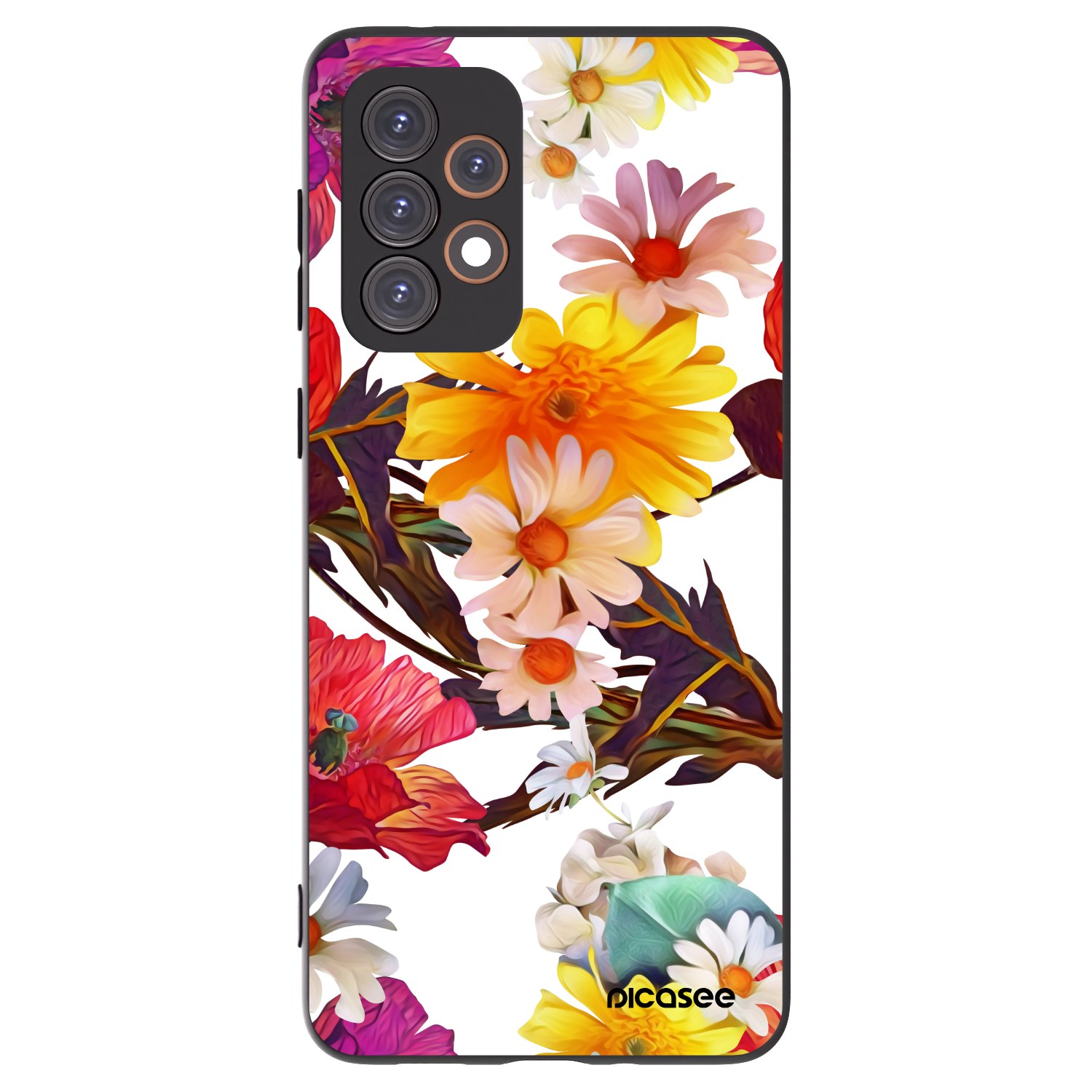 Picasee silikonowe czarne etui na Samsung Galaxy A33 5G A336 - Meadow