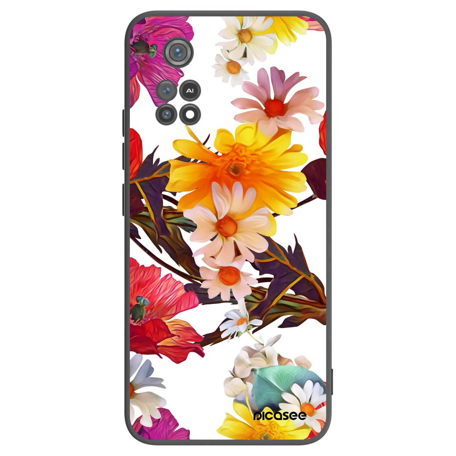 Picasee silikonowe czarne etui na Xiaomi Poco M4 Pro - Meadow