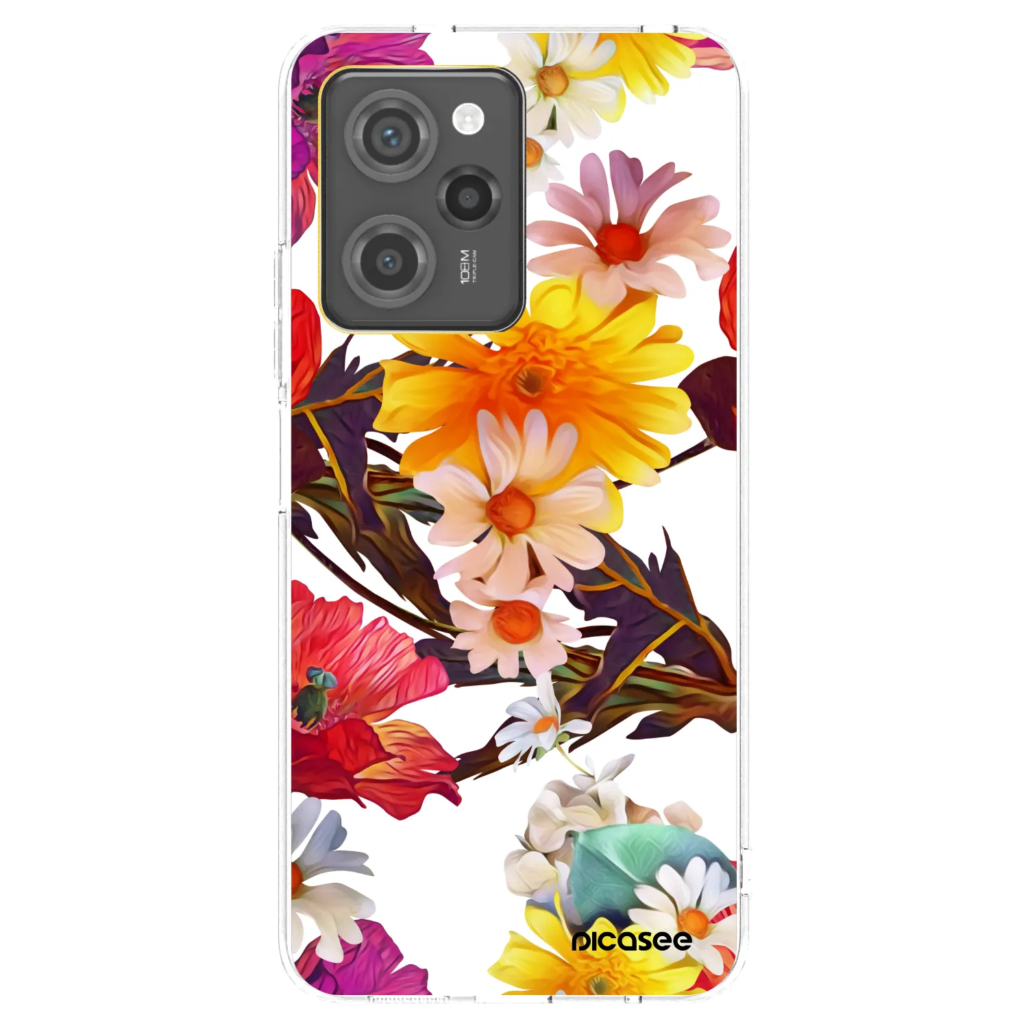 Picasee silikonowe czarne etui na Xiaomi Poco X5 Pro - Meadow