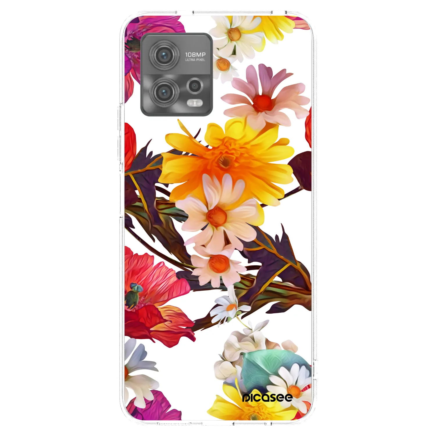 Picasee silikonowe przeźroczyste etui na Motorola Moto G72 - Meadow