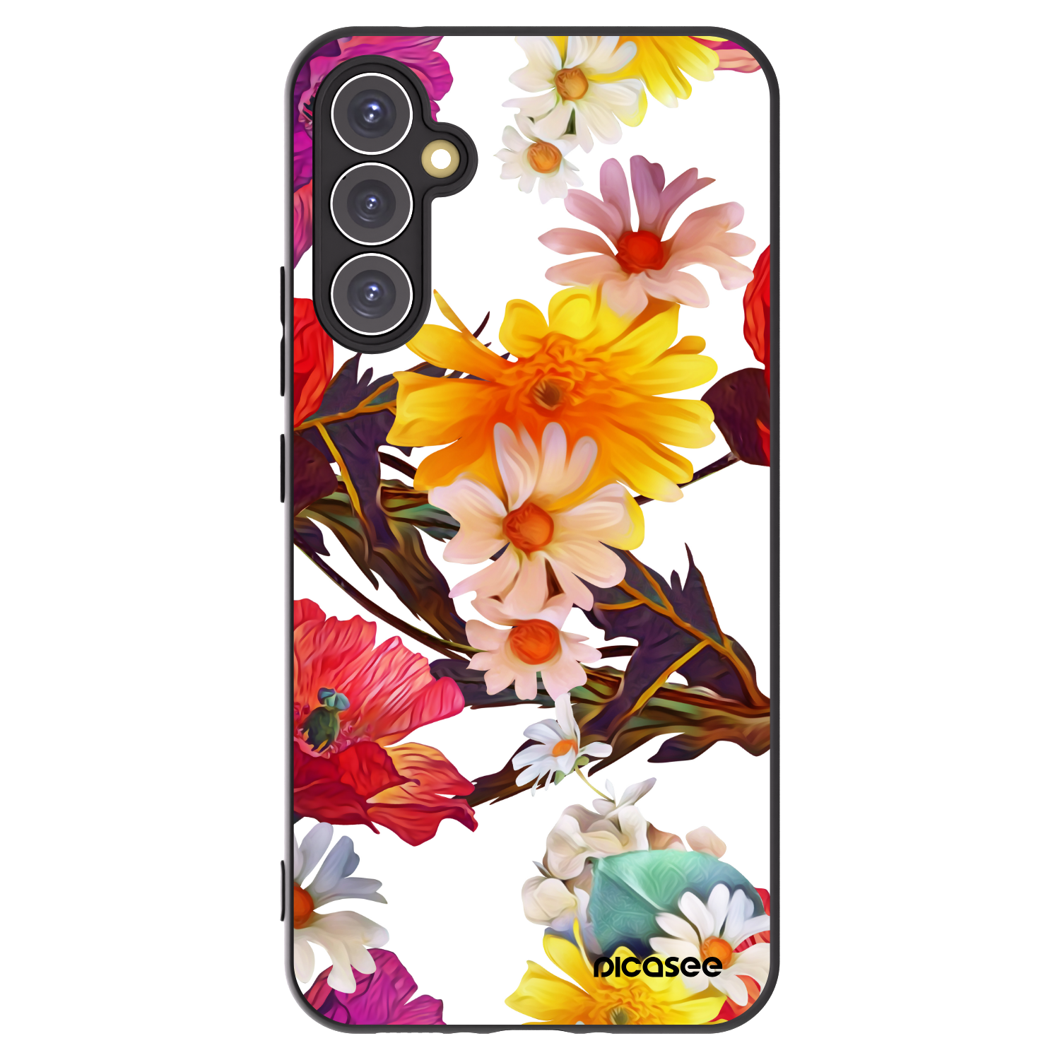 Picasee silikonowe czarne etui na Samsung Galaxy A34 5G A346B - Meadow