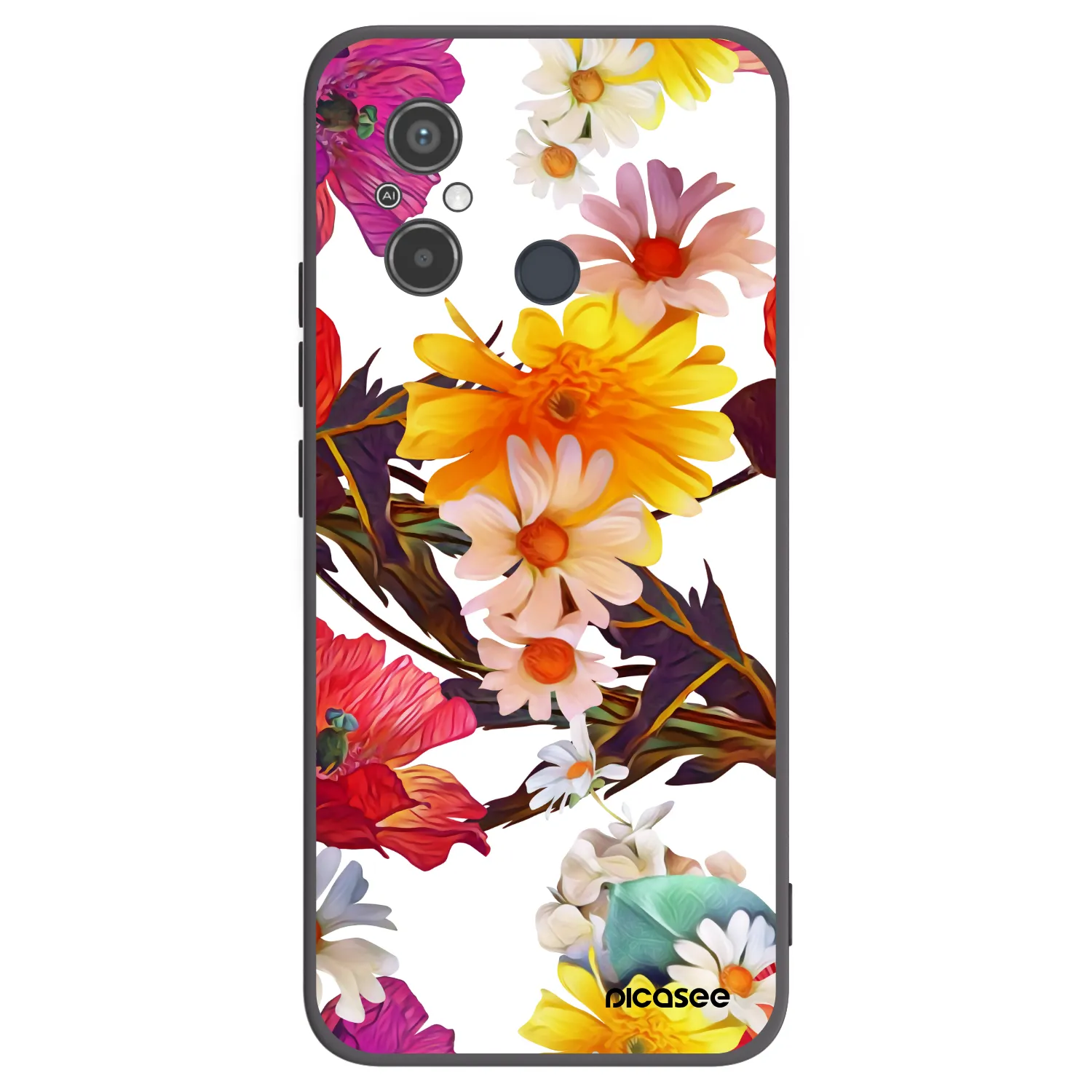 Picasee silikonowe czarne etui na Xiaomi Redmi 12C - Meadow