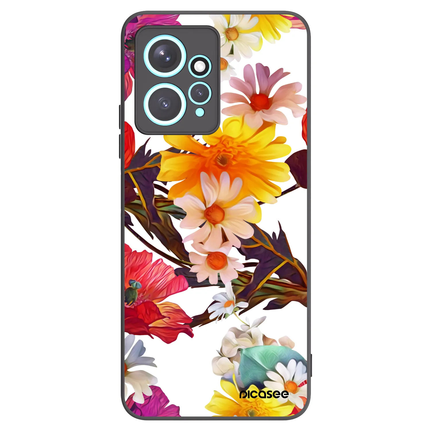 Picasee silikonowe czarne etui na Xiaomi Redmi Note 12 4G - Meadow