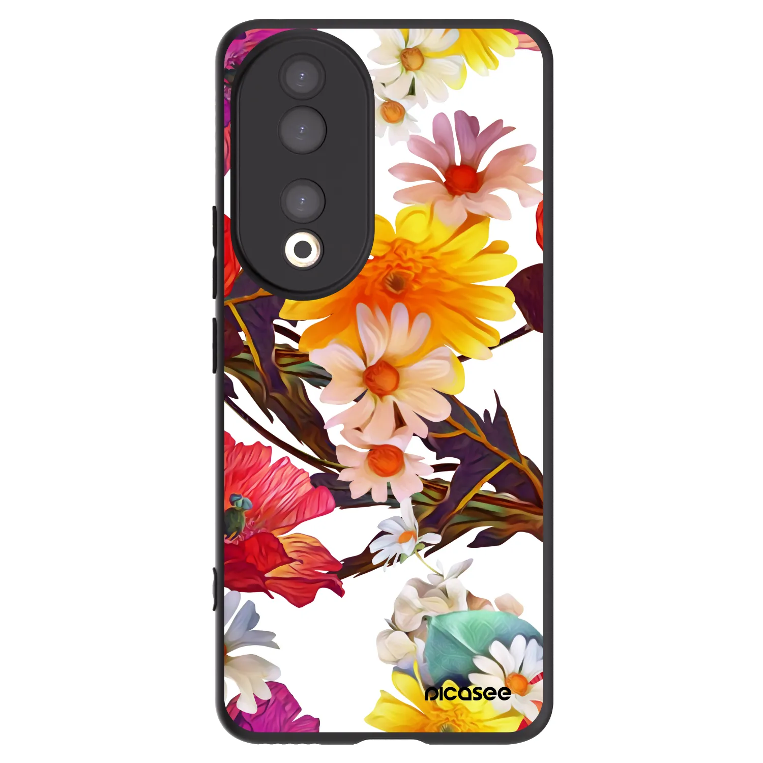 Picasee silikonowe czarne etui na Honor 90 5G - Meadow