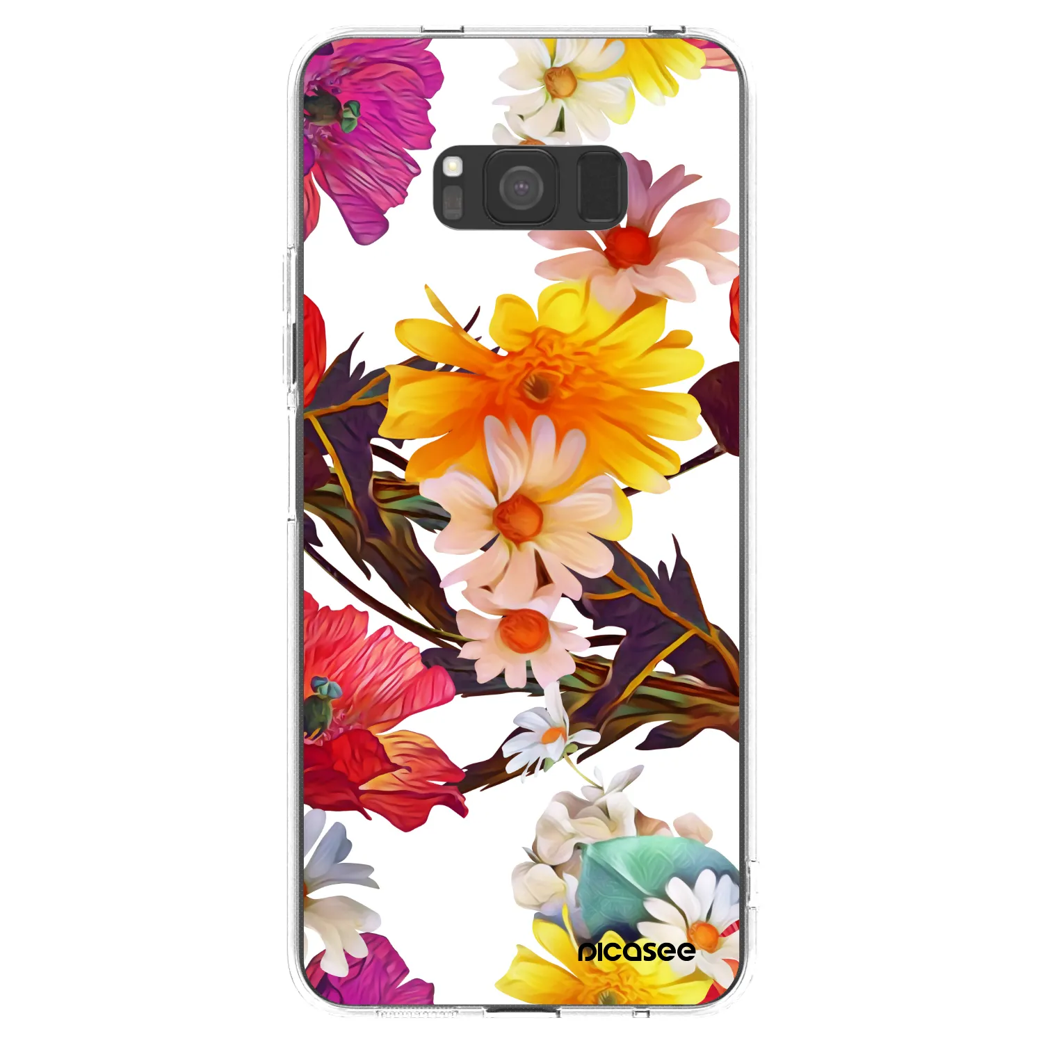 Picasee silikonowe przeźroczyste etui na Samsung Galaxy S8 G950F - Meadow