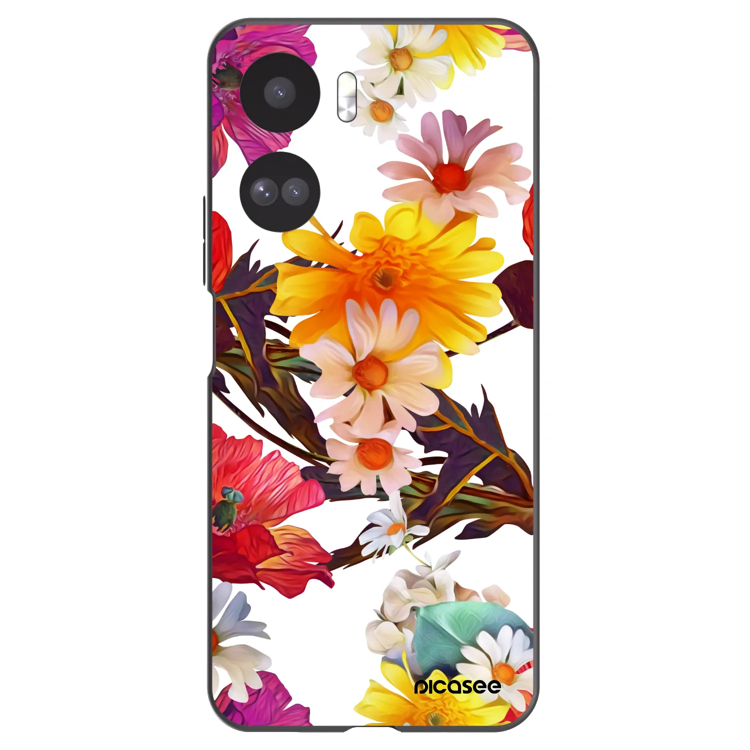 Picasee silikonowe czarne etui na Honor 90 Lite 5G - Meadow
