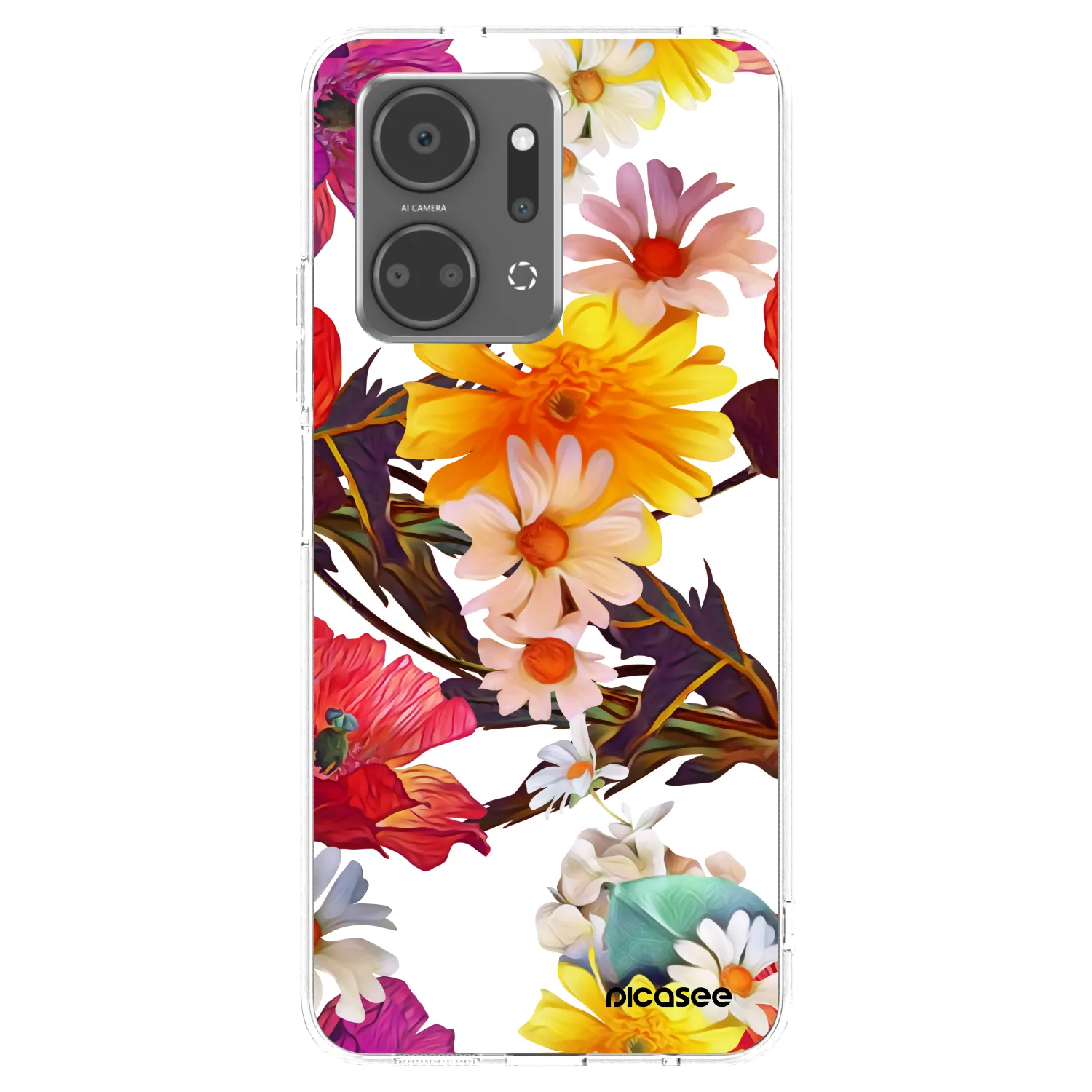 Picasee silikonowe przeźroczyste etui na Honor X7a - Meadow