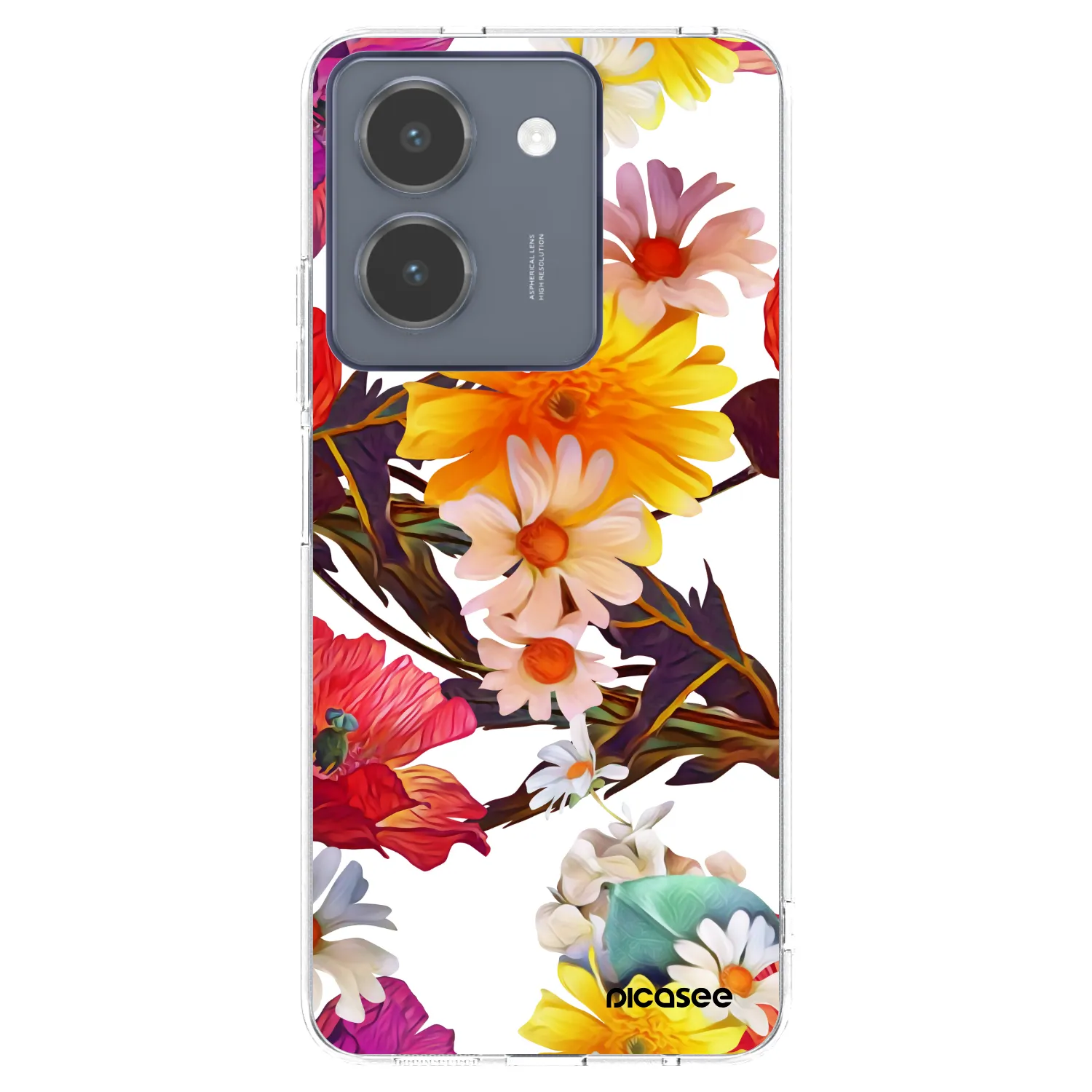 Picasee silikonowe przeźroczyste etui na Vivo Y36 4G - Meadow