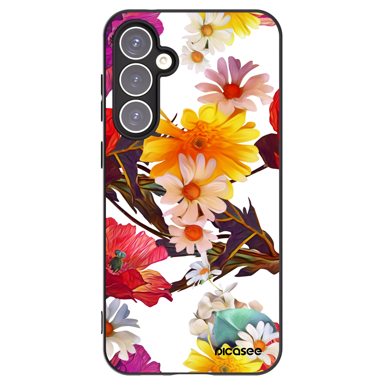 Picasee silikonowe czarne etui na Samsung Galaxy S23 FE S711B - Meadow