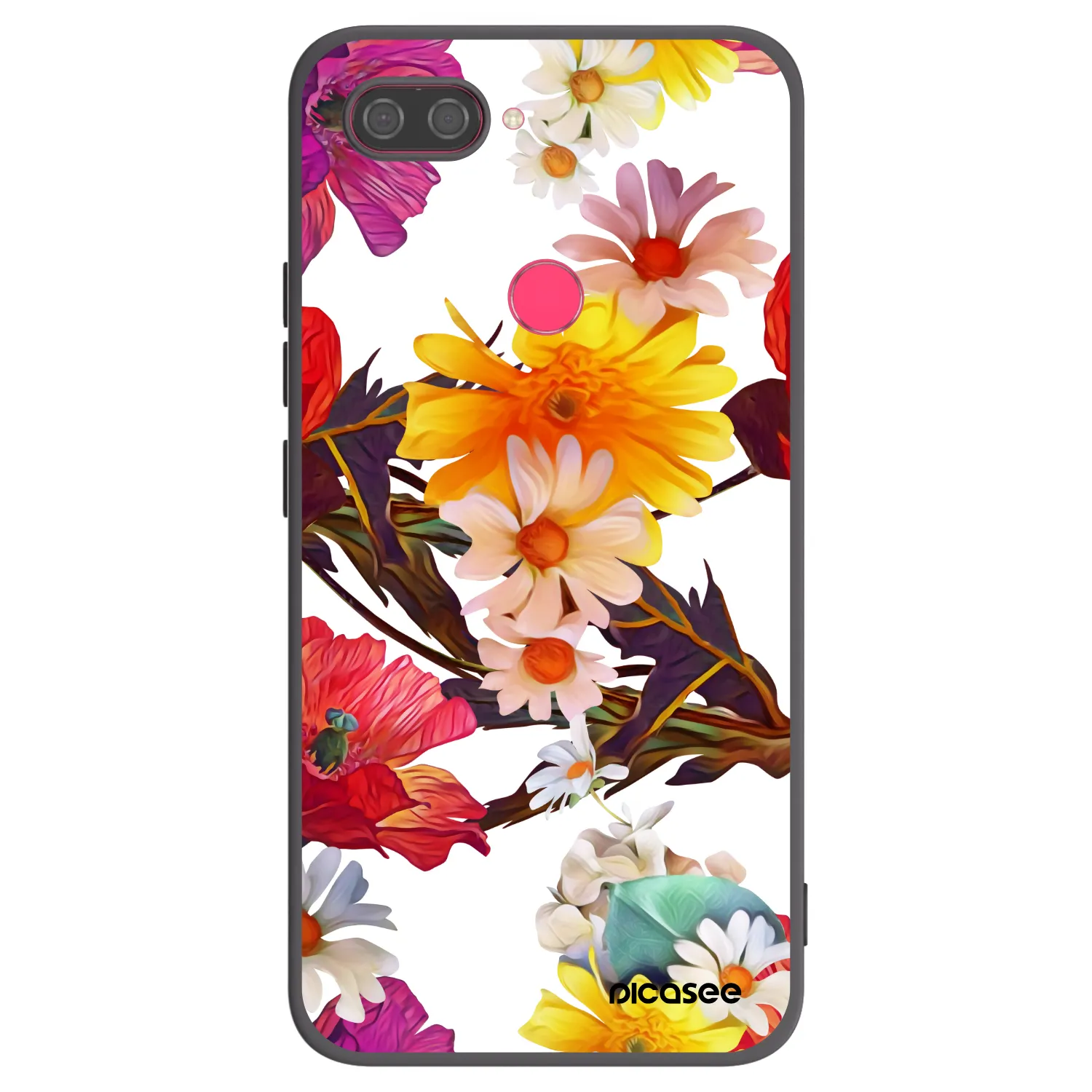 Picasee silikonowe czarne etui na Xiaomi Mi 8 Lite - Meadow