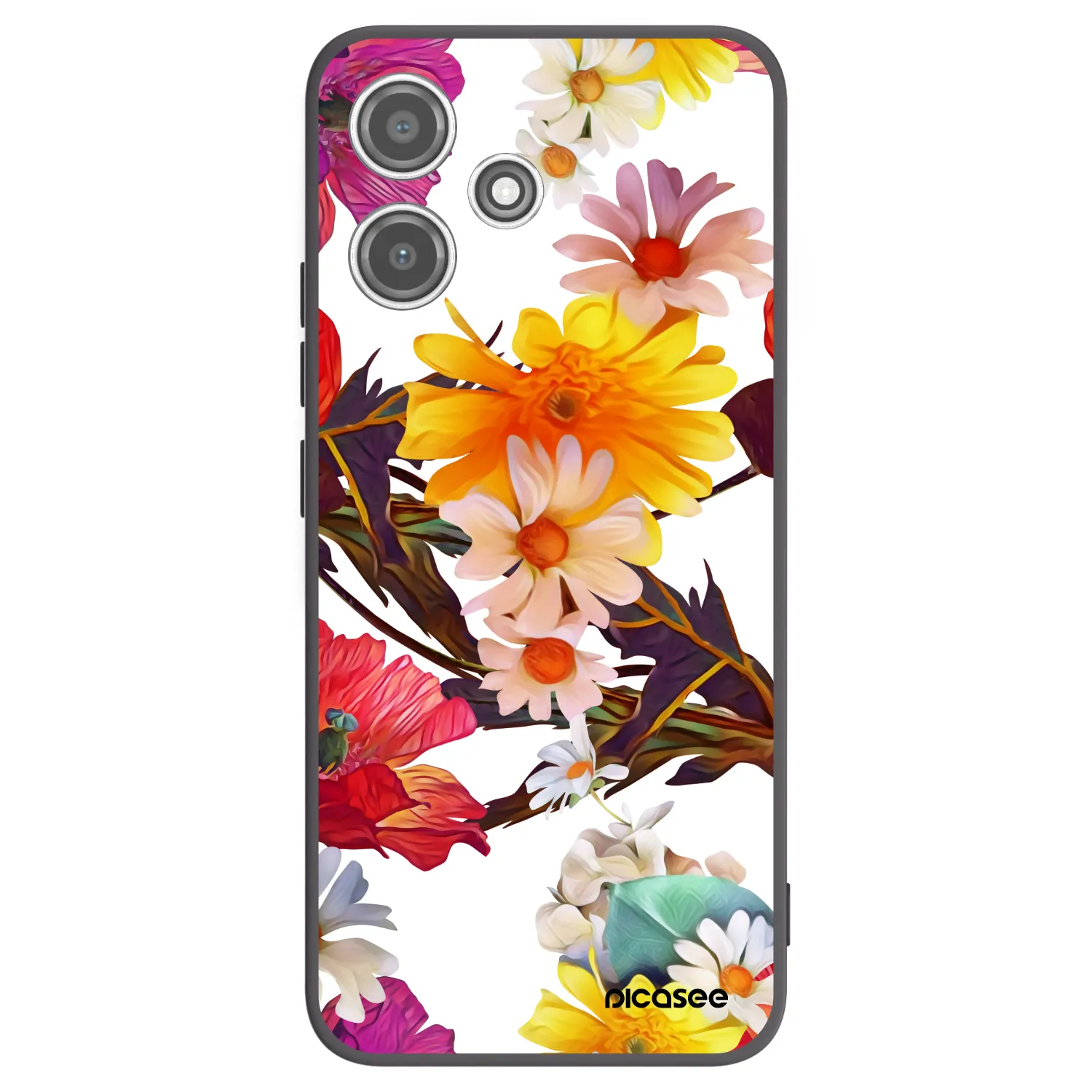 Picasee silikonowe czarne etui na Xiaomi Redmi 12 5G - Meadow