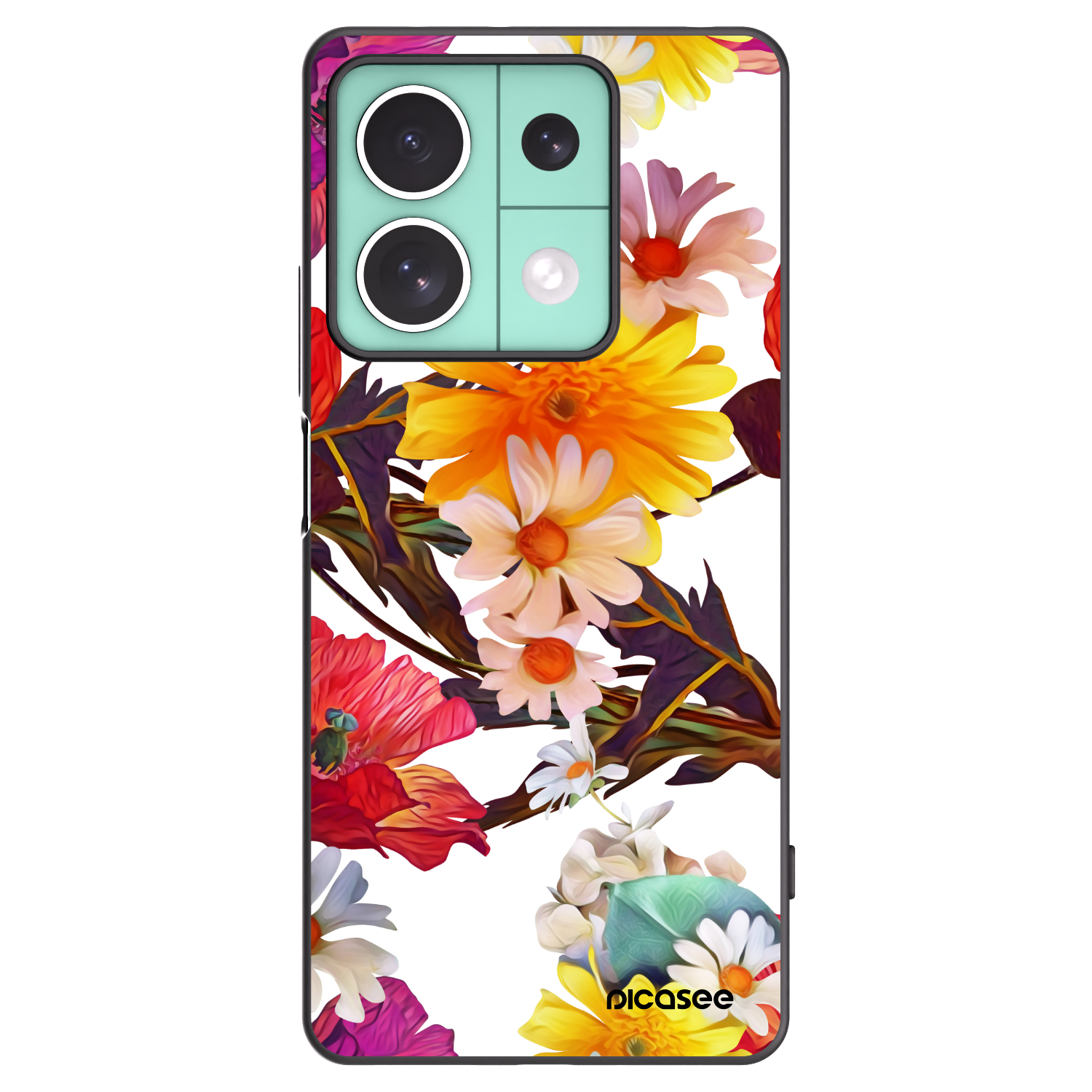 Picasee silikonowe czarne etui na Xiaomi Redmi Note 13 5G - Meadow