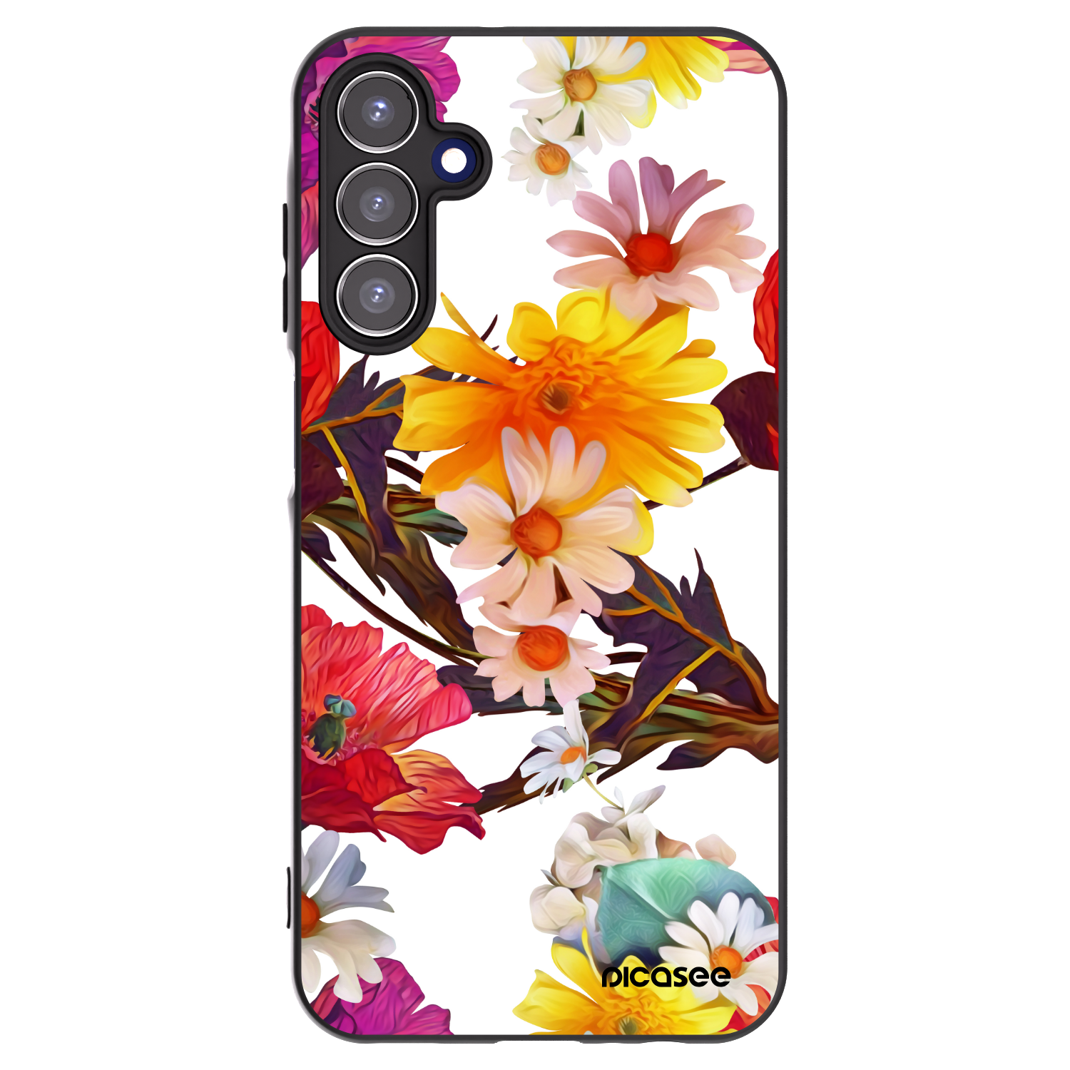 Picasee silikonowe czarne etui na Samsung Galaxy A15 A156B 5G - Meadow