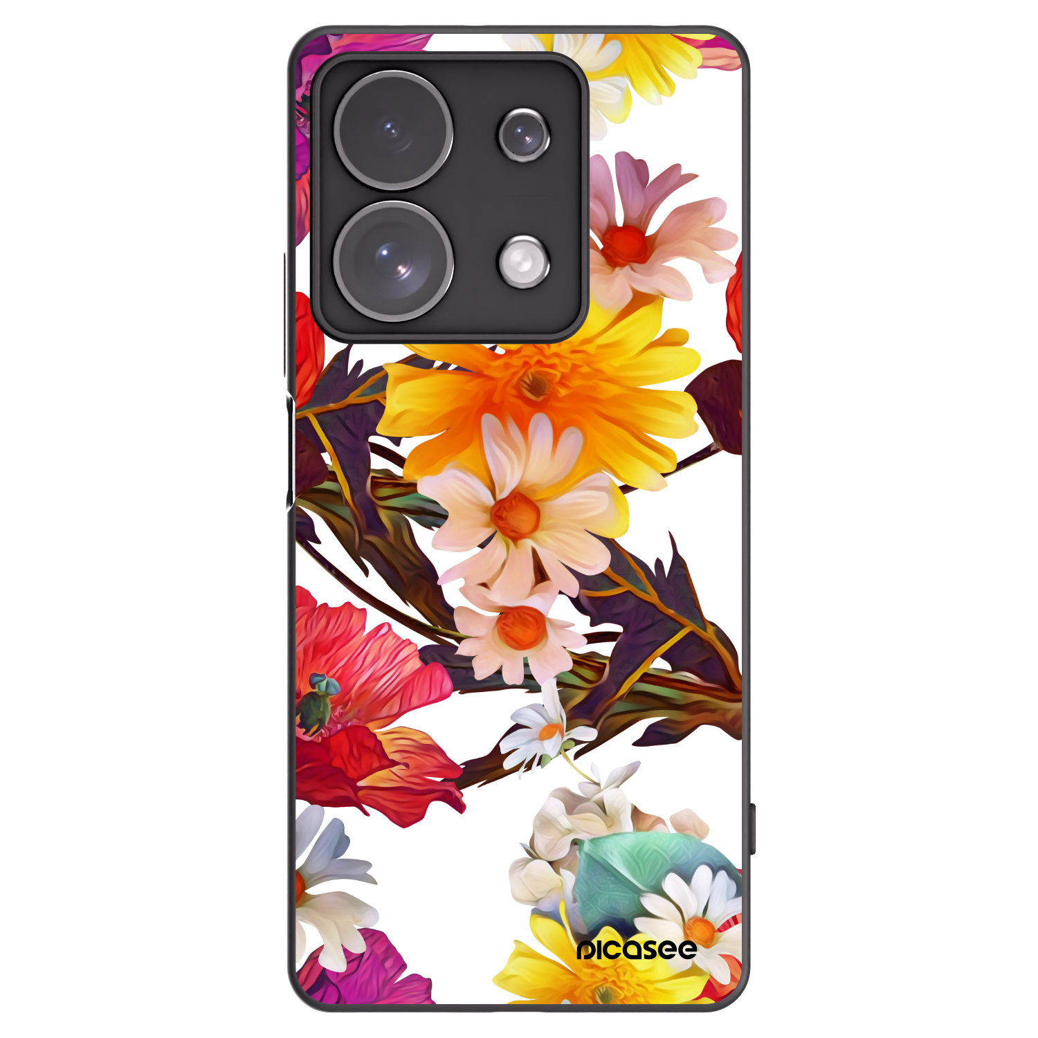 Picasee silikonowe czarne etui na Xiaomi Redmi Note 13 Pro 4G - Meadow