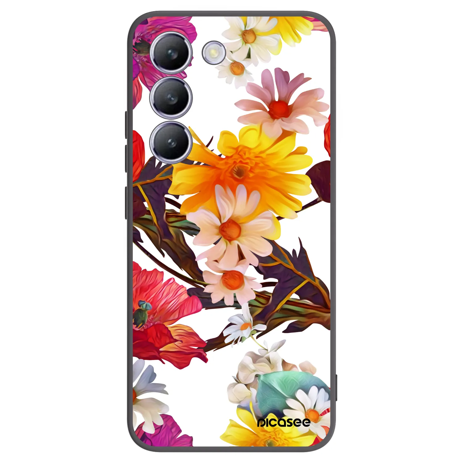 Picasee silikonowe czarne etui na Vivo V40 SE 5G - Meadow