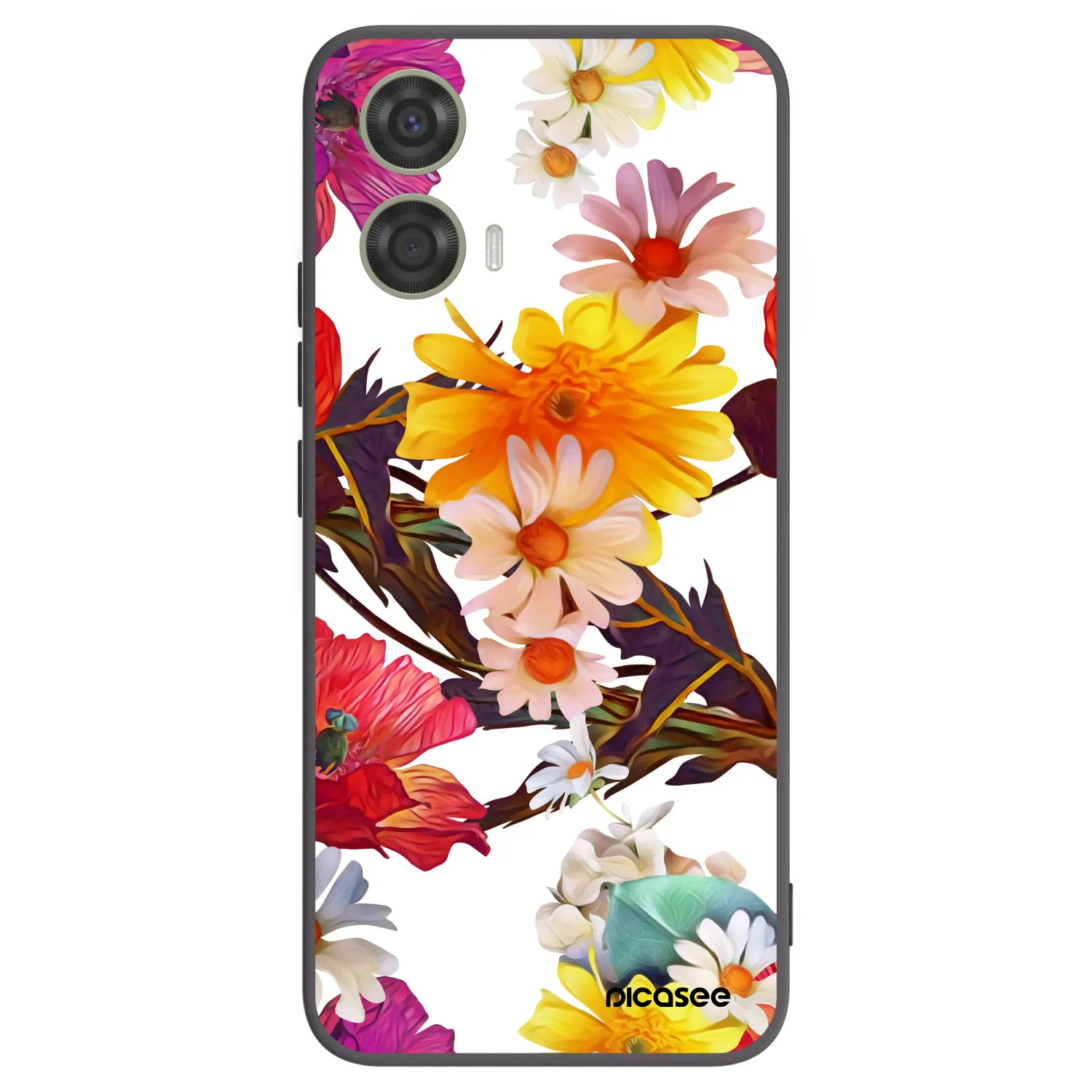 Picasee silikonowe czarne etui na Motorola Moto G24 - Meadow