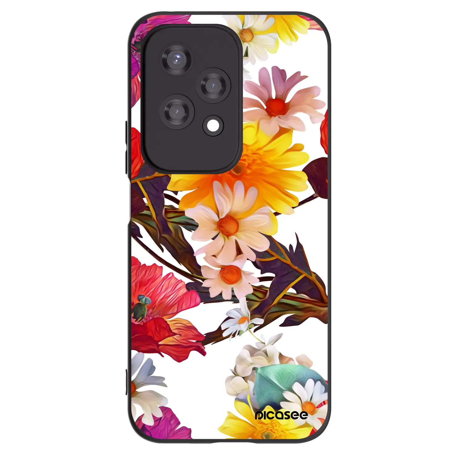 Picasee silikonowe czarne etui na Honor 200 Lite - Meadow