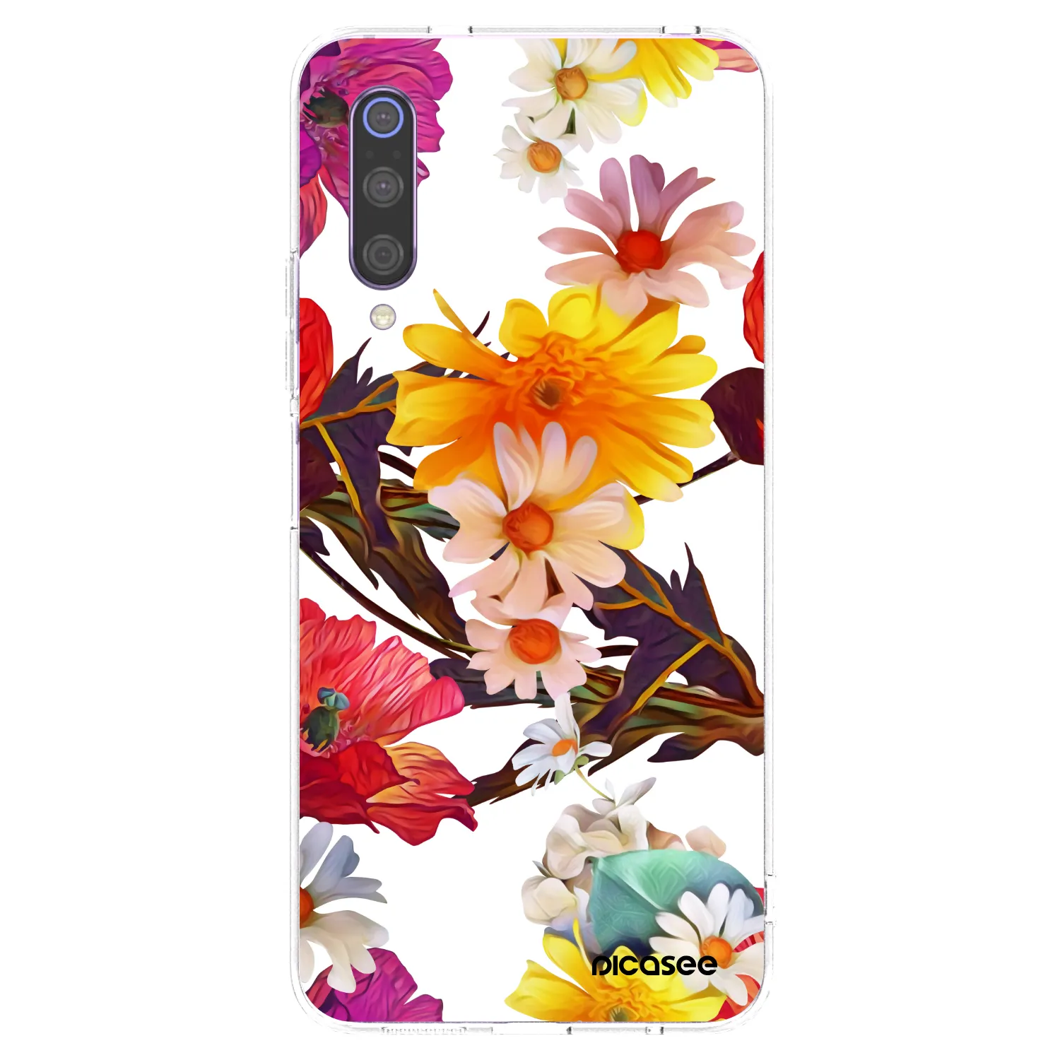 Picasee silikonowe przeźroczyste etui na Xiaomi Mi 9 - Meadow