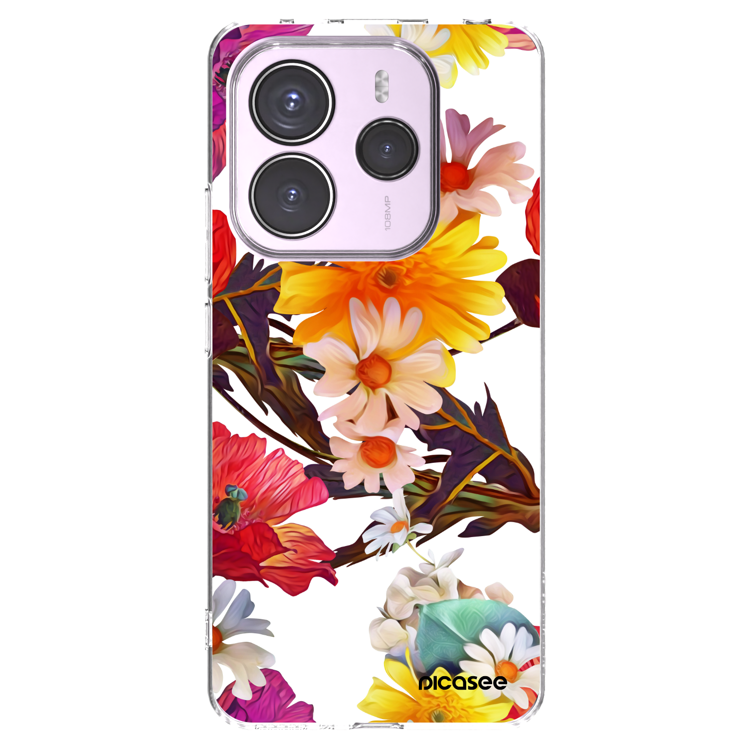 Picasee silikonowe przeźroczyste etui na Xiaomi Redmi Note 14 5G - Meadow