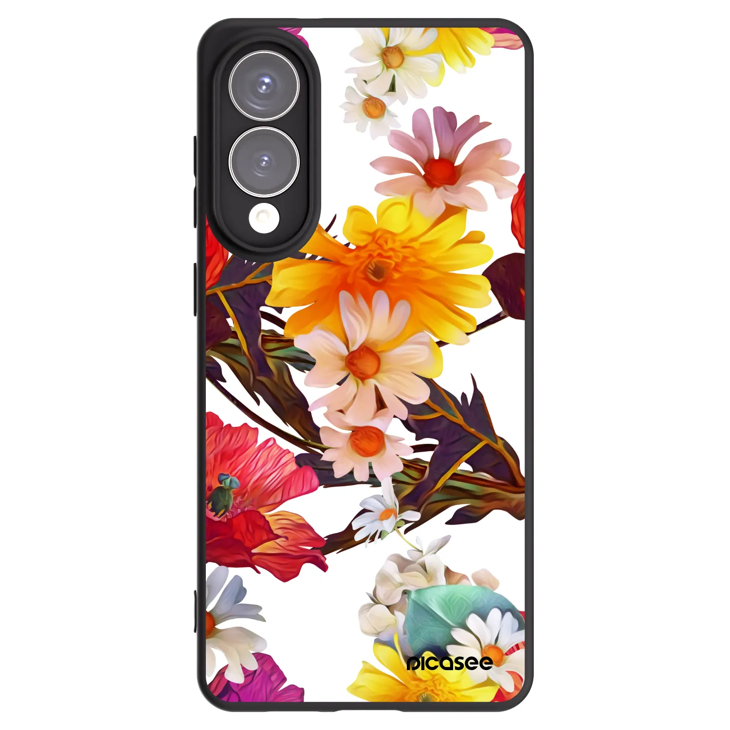 Picasee silikonowe czarne etui na Samsung Galaxy S25 Edge 5G - Meadow