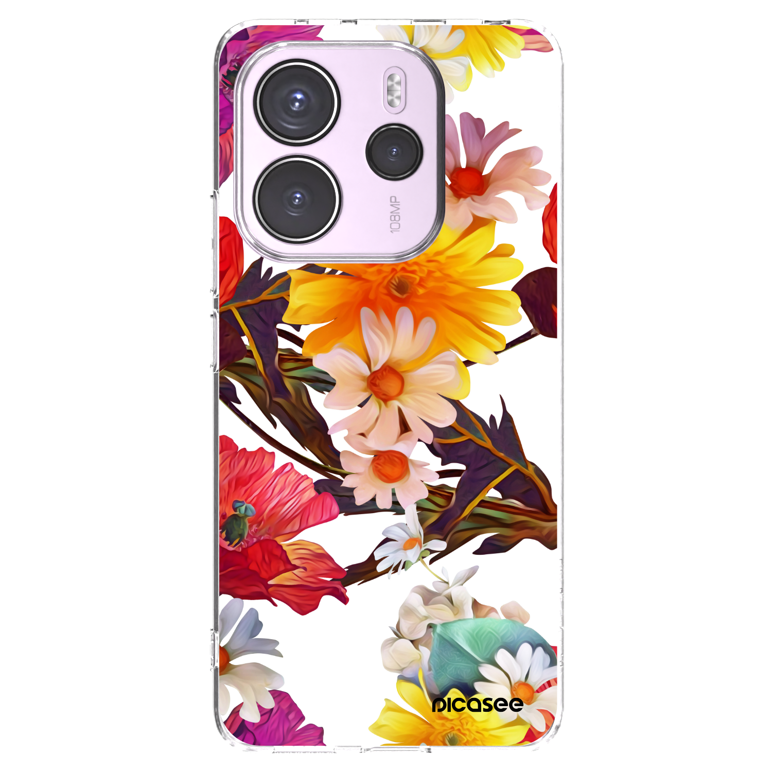 Picasee silikonowe przeźroczyste etui na Xiaomi Redmi Note 14 4G - Meadow
