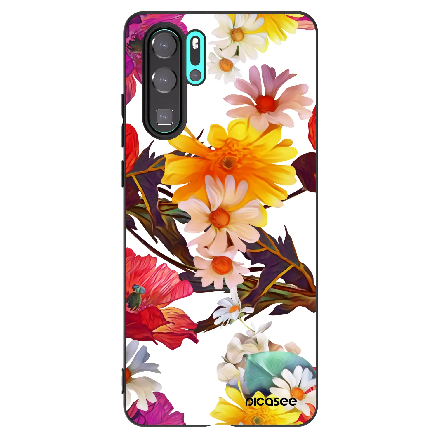 Picasee silikonowe czarne etui na Huawei P30 Pro - Meadow