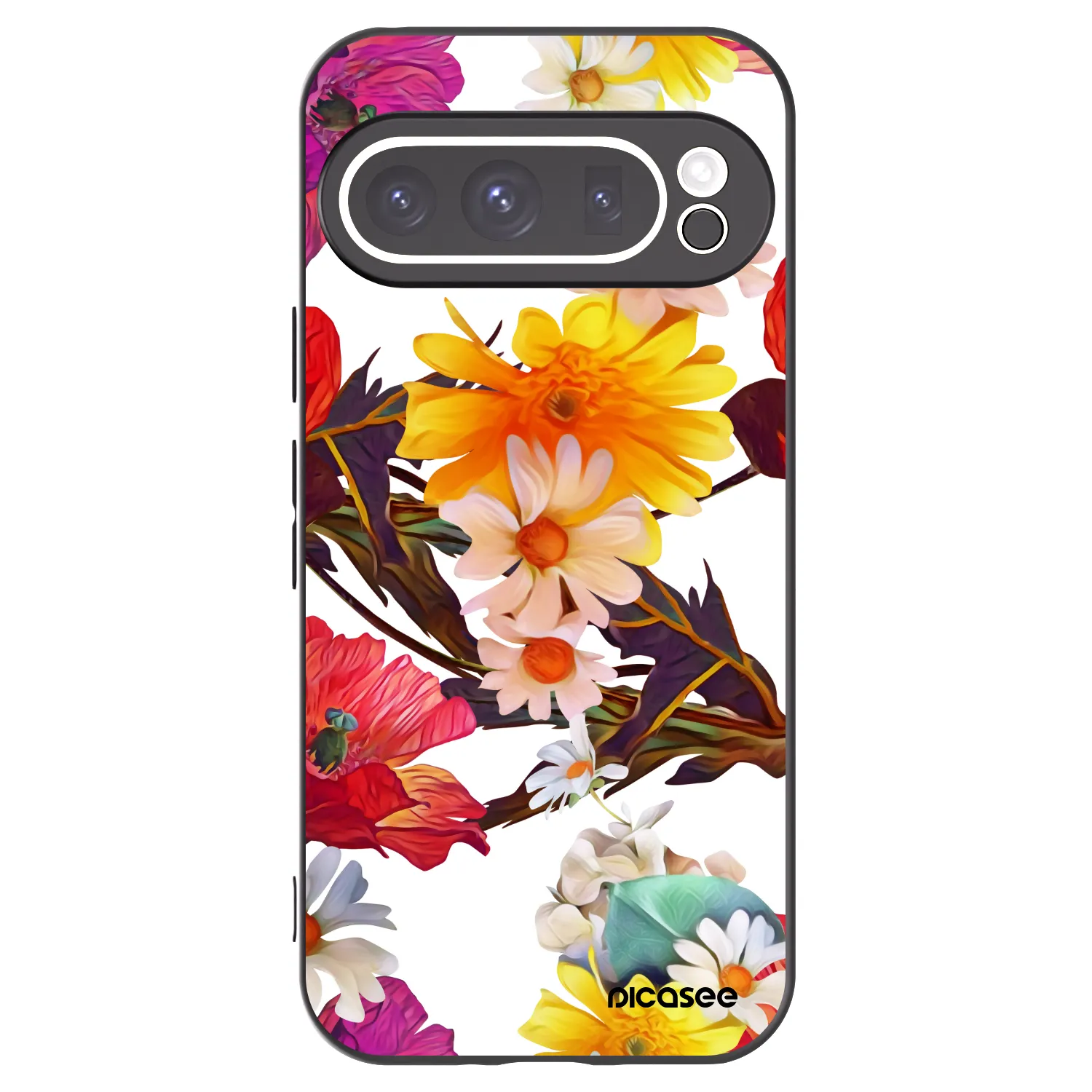 Picasee silikonowe czarne etui na Google Pixel 9 Pro - Meadow