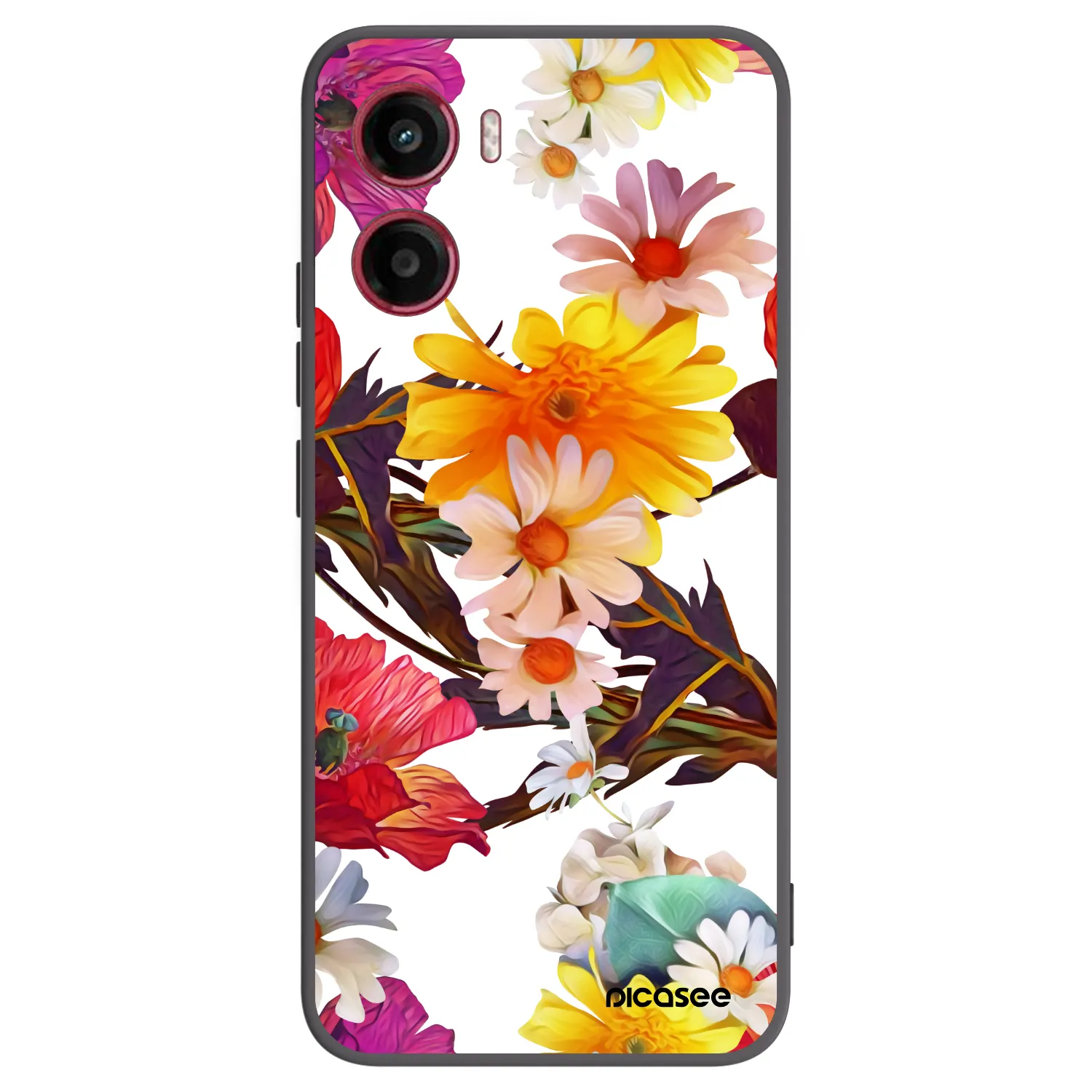 Picasee silikonowe czarne etui na Motorola Moto G05 - Meadow