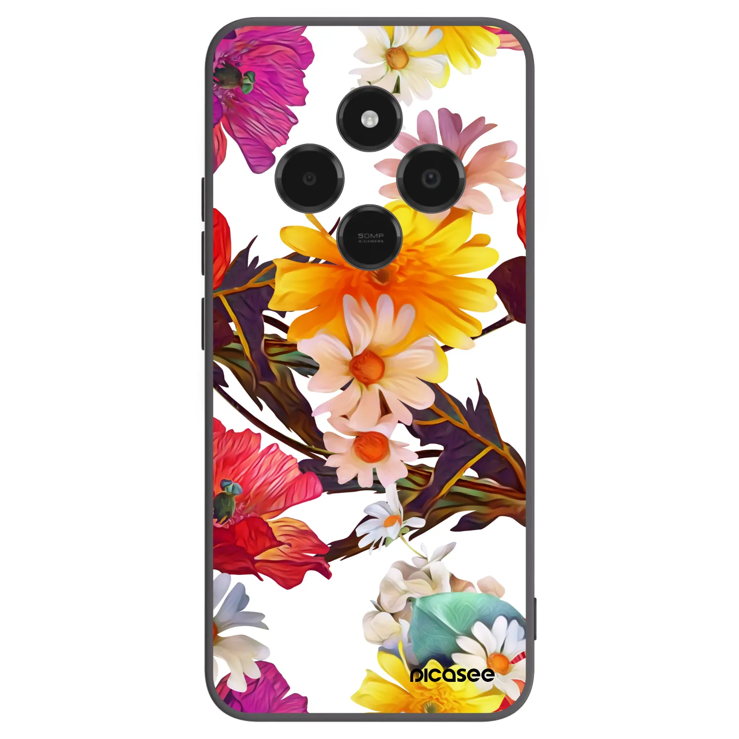 Picasee silikonowe czarne etui na Xiaomi Poco C75 - Meadow