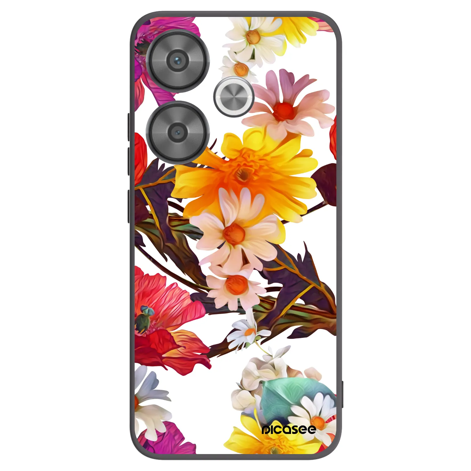 Picasee silikonowe czarne etui na Xiaomi Poco F6 - Meadow