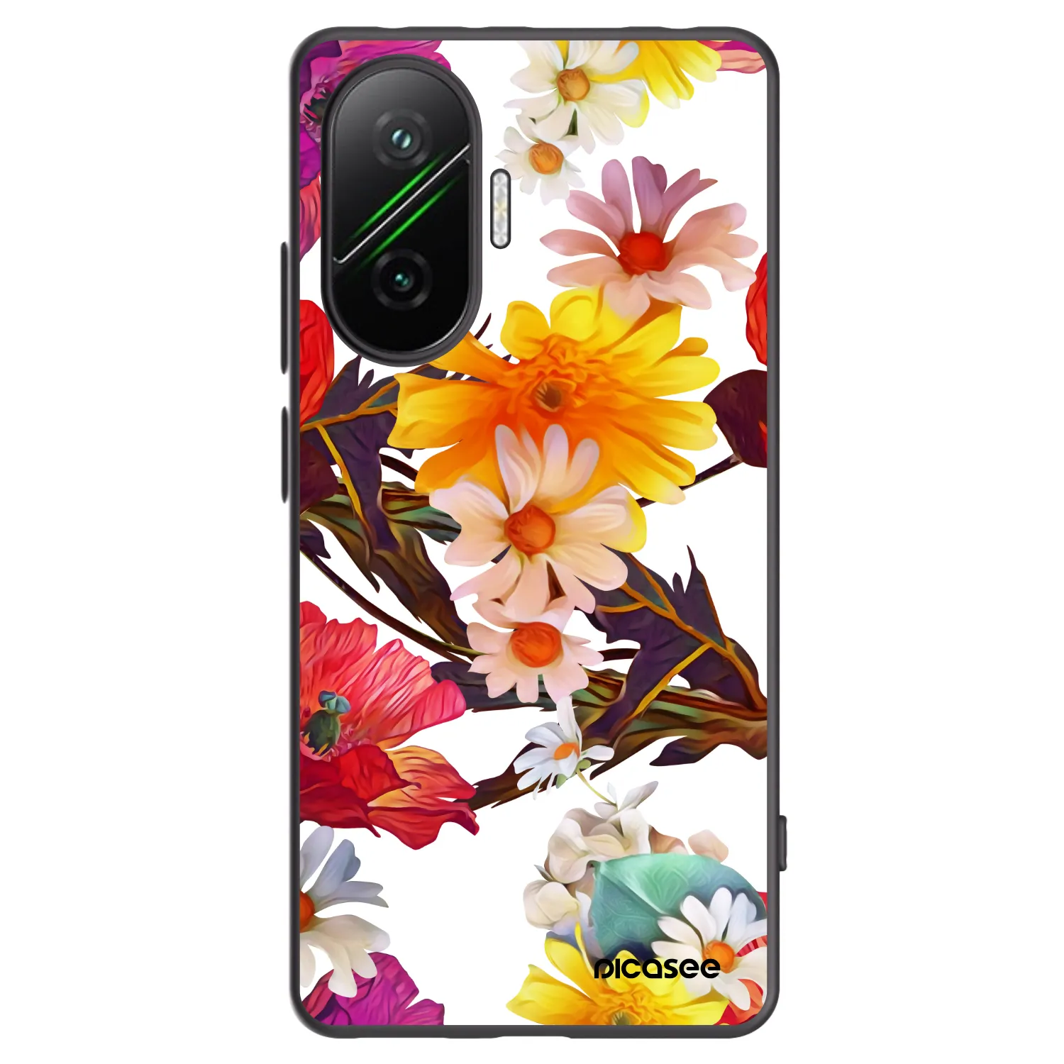 Picasee silikonowe czarne etui na Xiaomi Poco F7 Pro 5G - Meadow