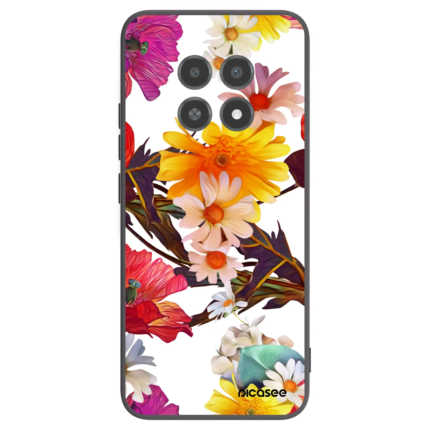 Picasee silikonowe czarne etui na Realme 12X - Meadow