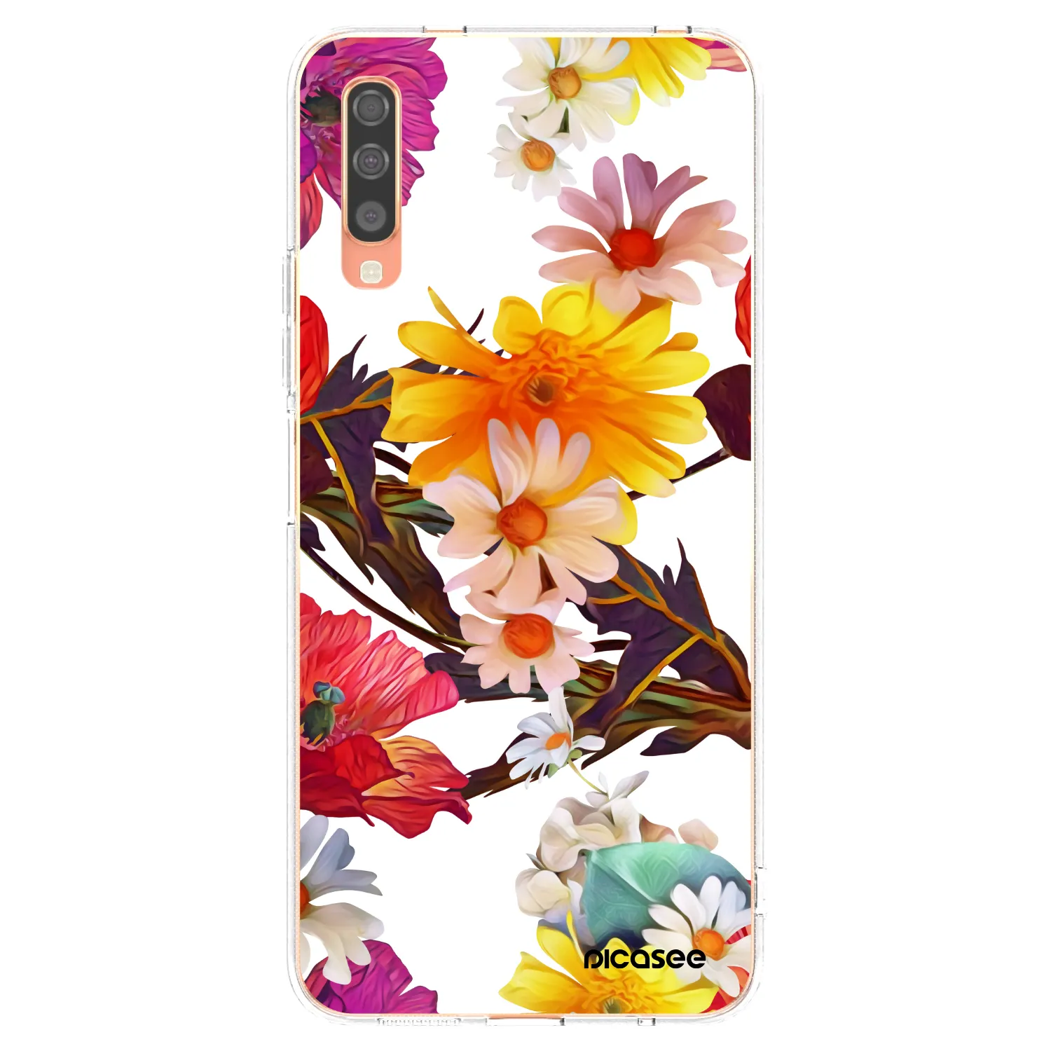 Picasee silikonowe przeźroczyste etui na Samsung Galaxy A70 A705F - Meadow