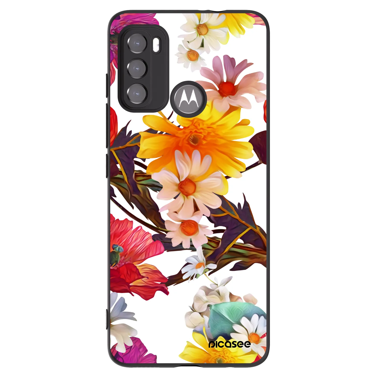 Picasee silikonowe czarne etui na Motorola Edge 60 5G - Meadow