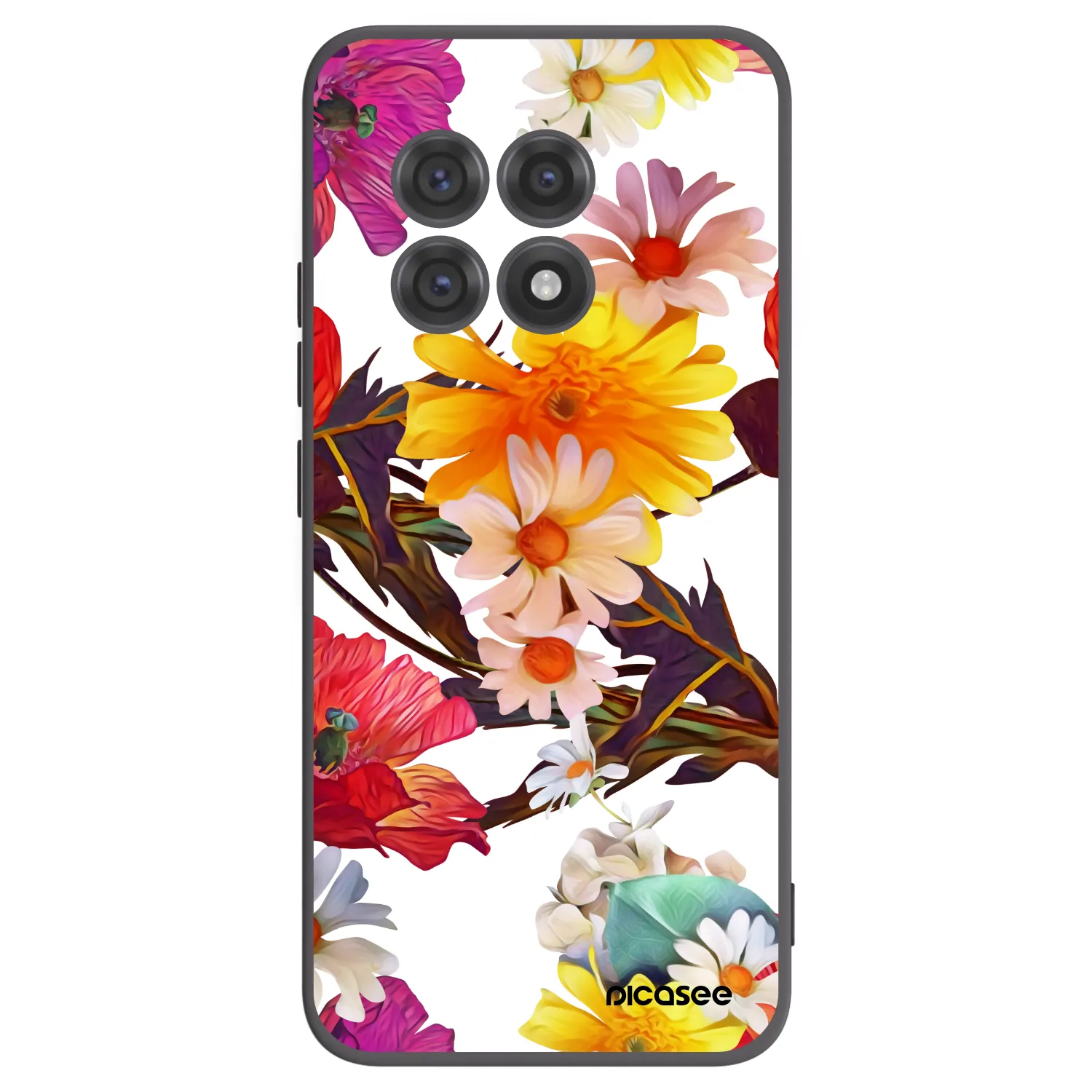 Picasee silikonowe czarne etui na OnePlus 13R 5G - Meadow
