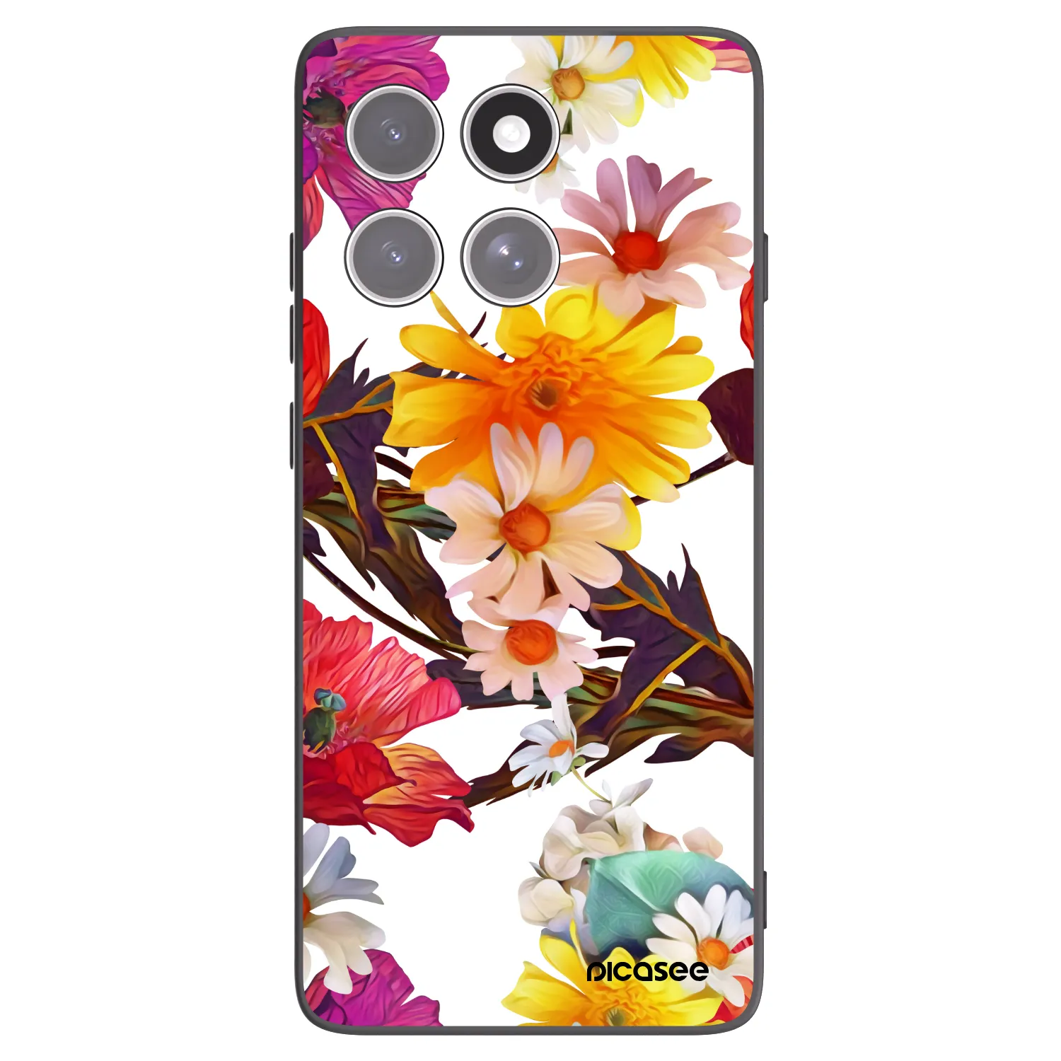 Picasee silikonowe czarne etui na Motorola Edge 60 Fusion - Meadow