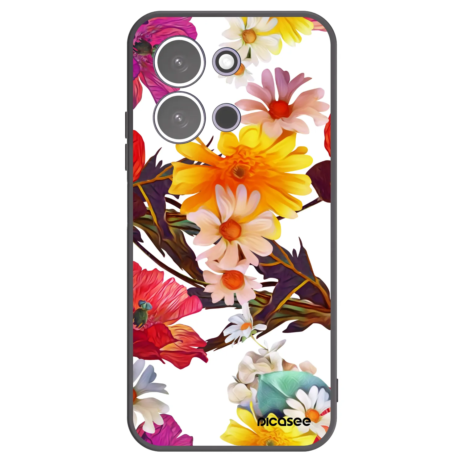 Picasee silikonowe czarne etui na Xiaomi Redmi 15C 5G - Meadow