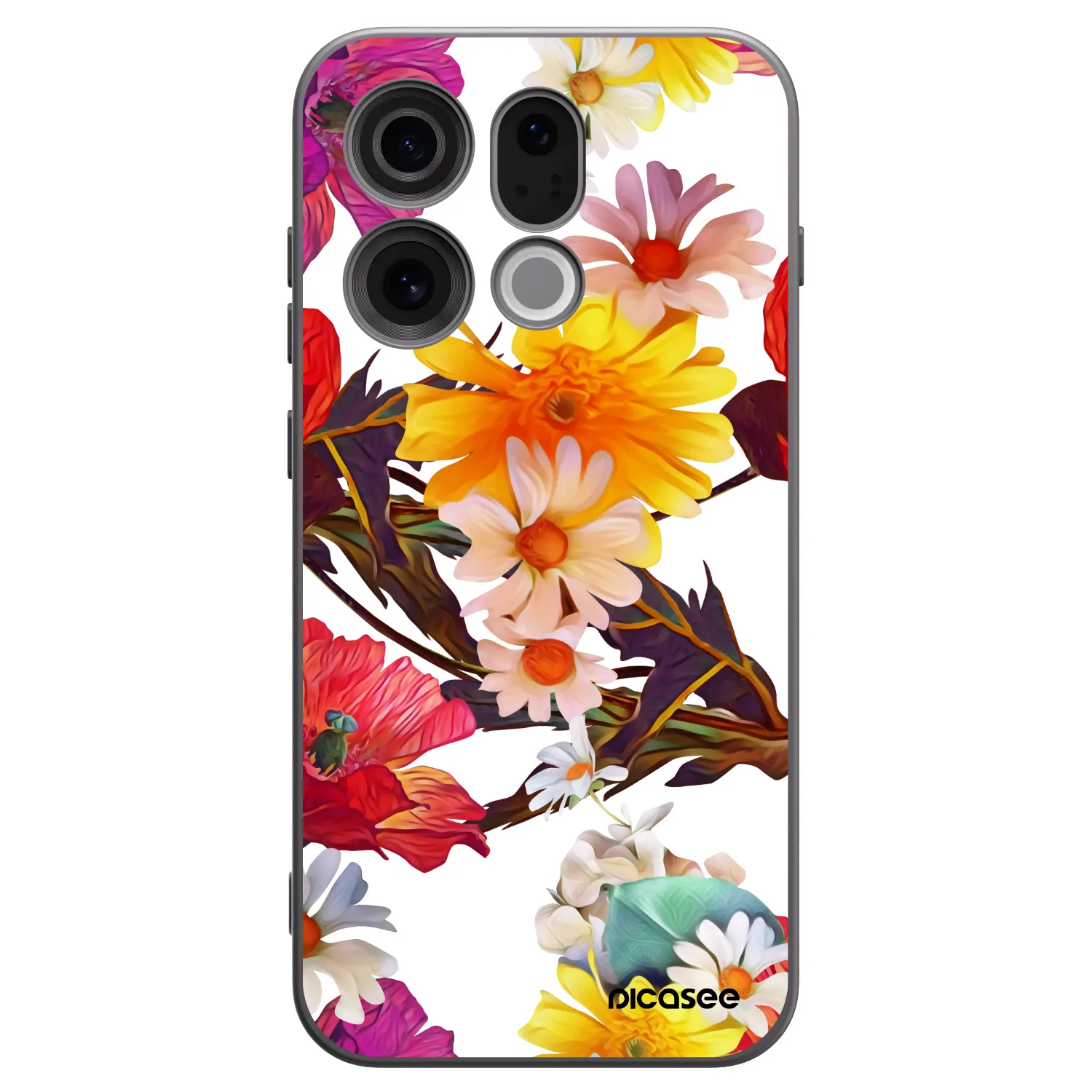 Picasee silikonowe czarne etui na OPPO Find X9 - Meadow