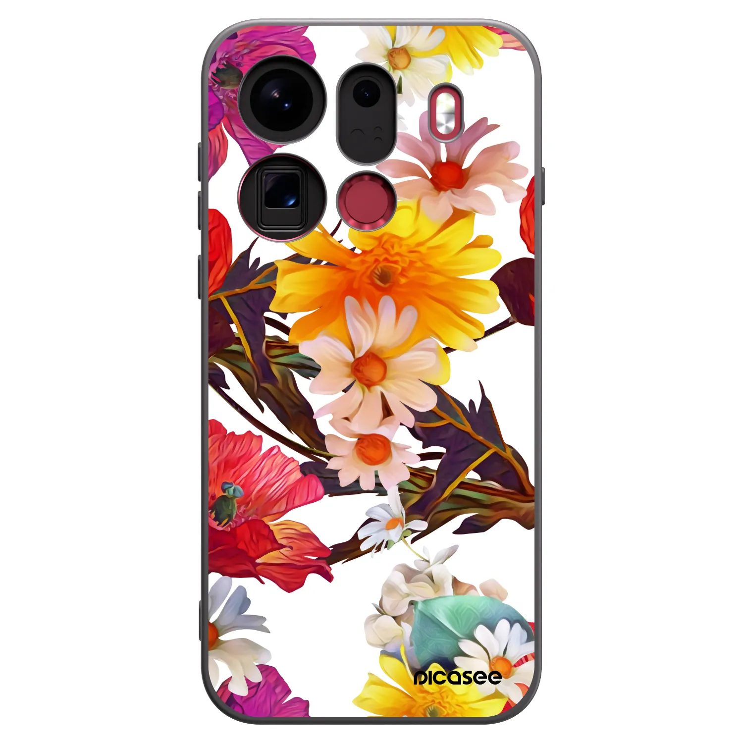 Picasee silikonowe czarne etui na OPPO Find X9 Pro - Meadow