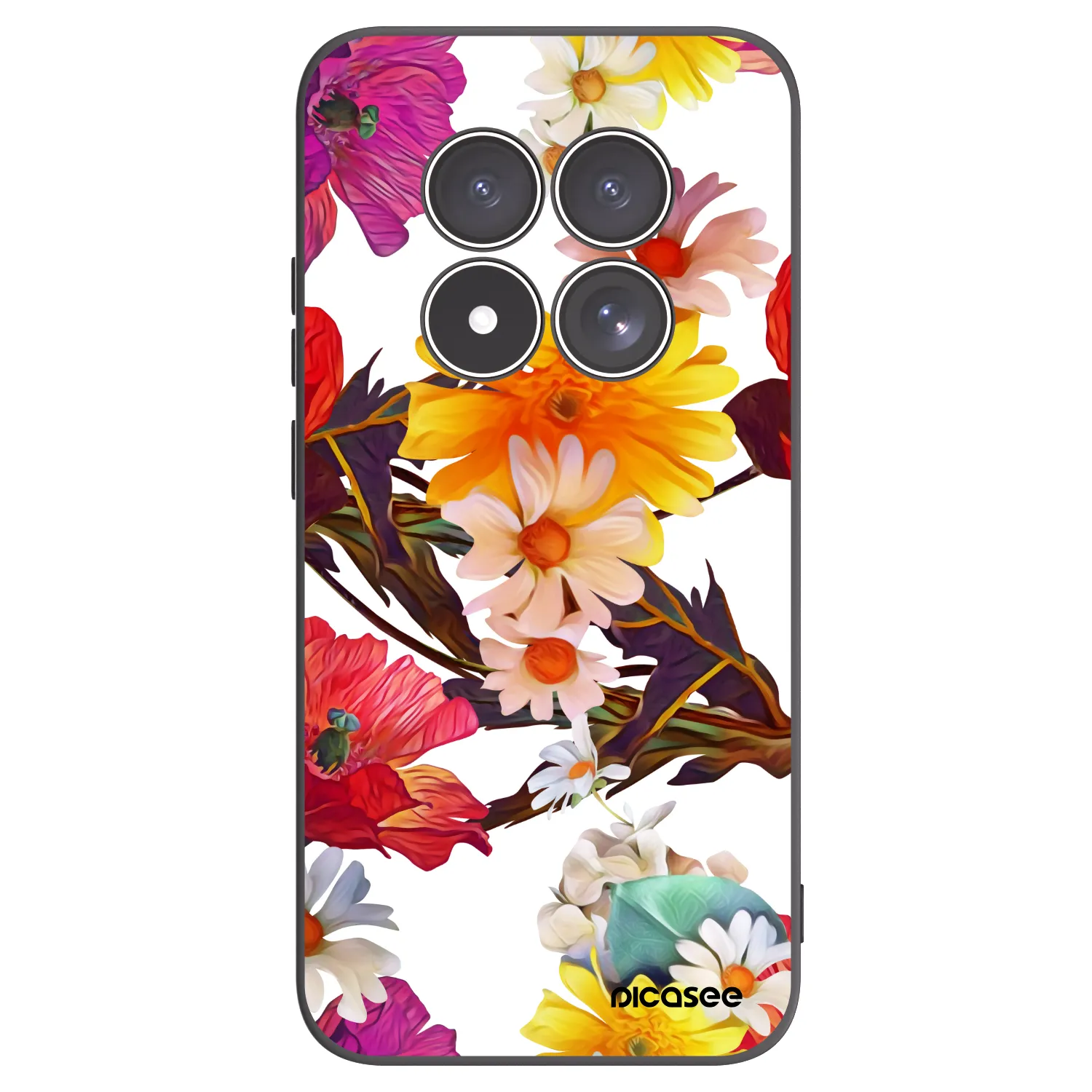 Picasee silikonowe czarne etui na Xiaomi Redmi Note 15 Pro 5G - Meadow