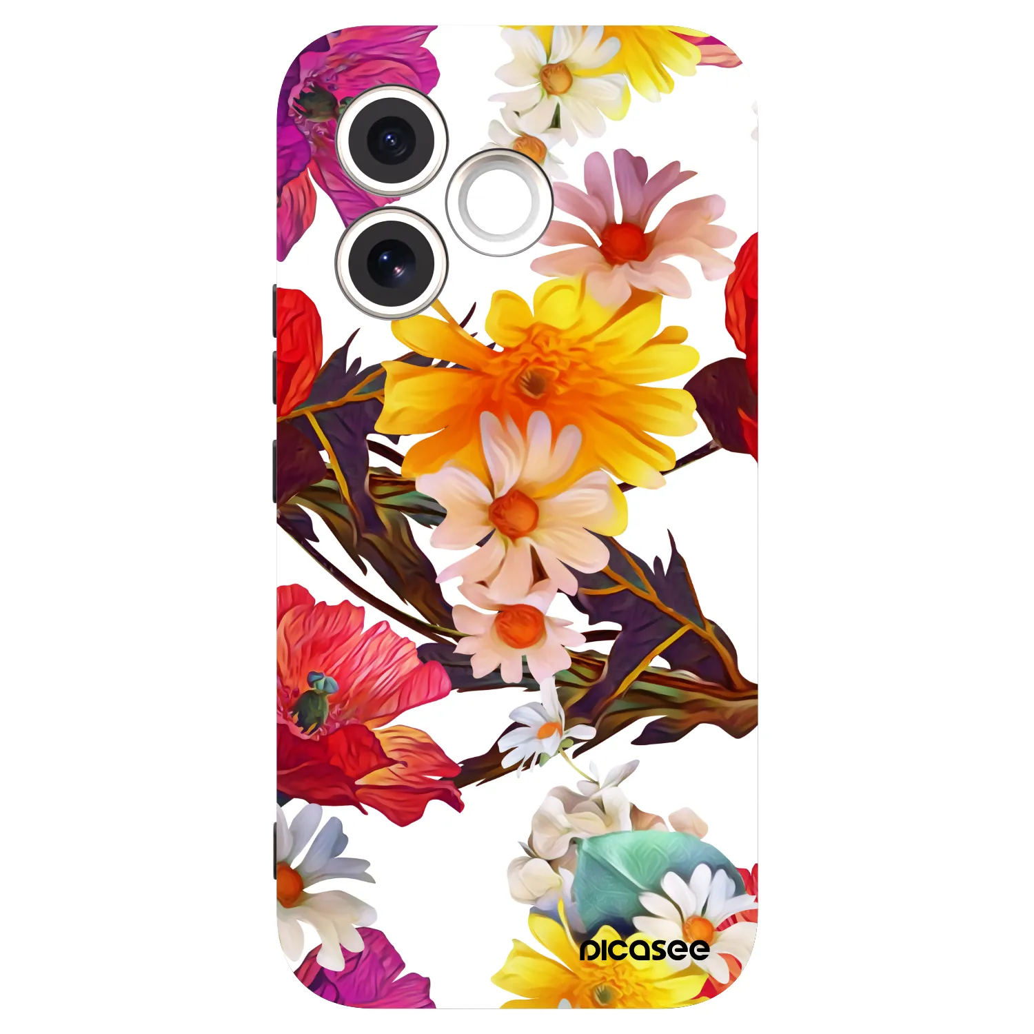 Picasee silikonowe czarne etui na Honor 600 Lite - Meadow