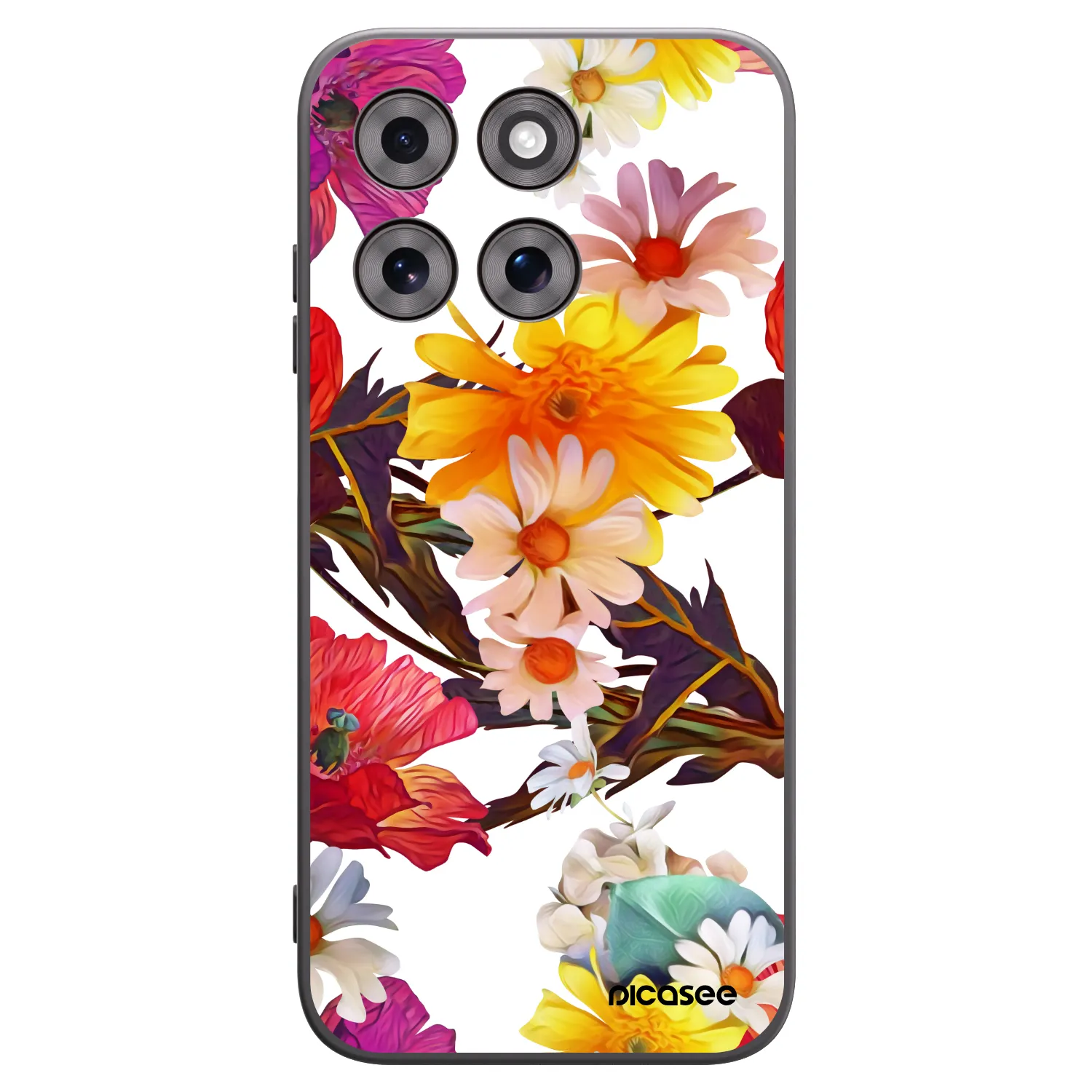 Picasee silikonowe czarne etui na Motorola Moto G77 - Meadow