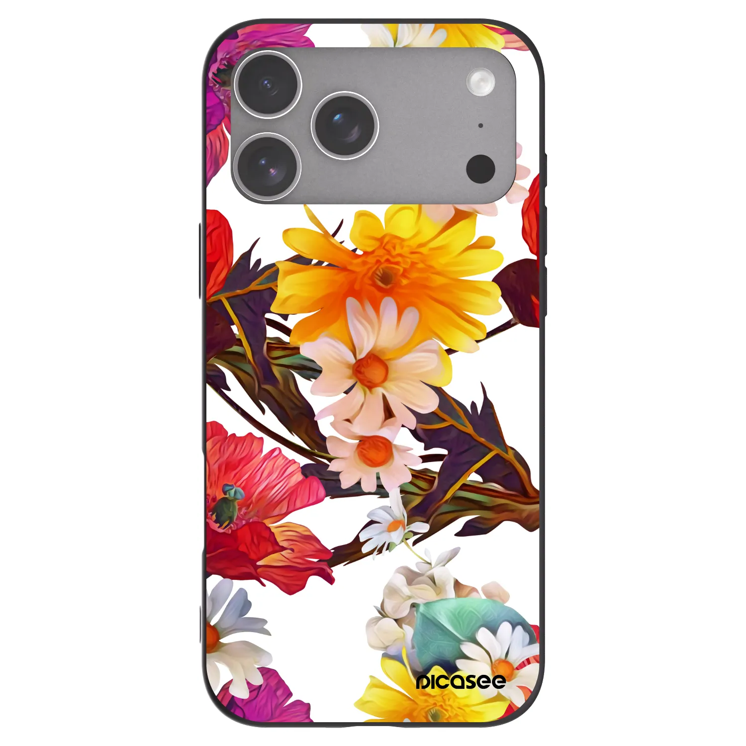 Picasee silikonowe czarne etui na Apple iPhone 18 Pro Max - Meadow