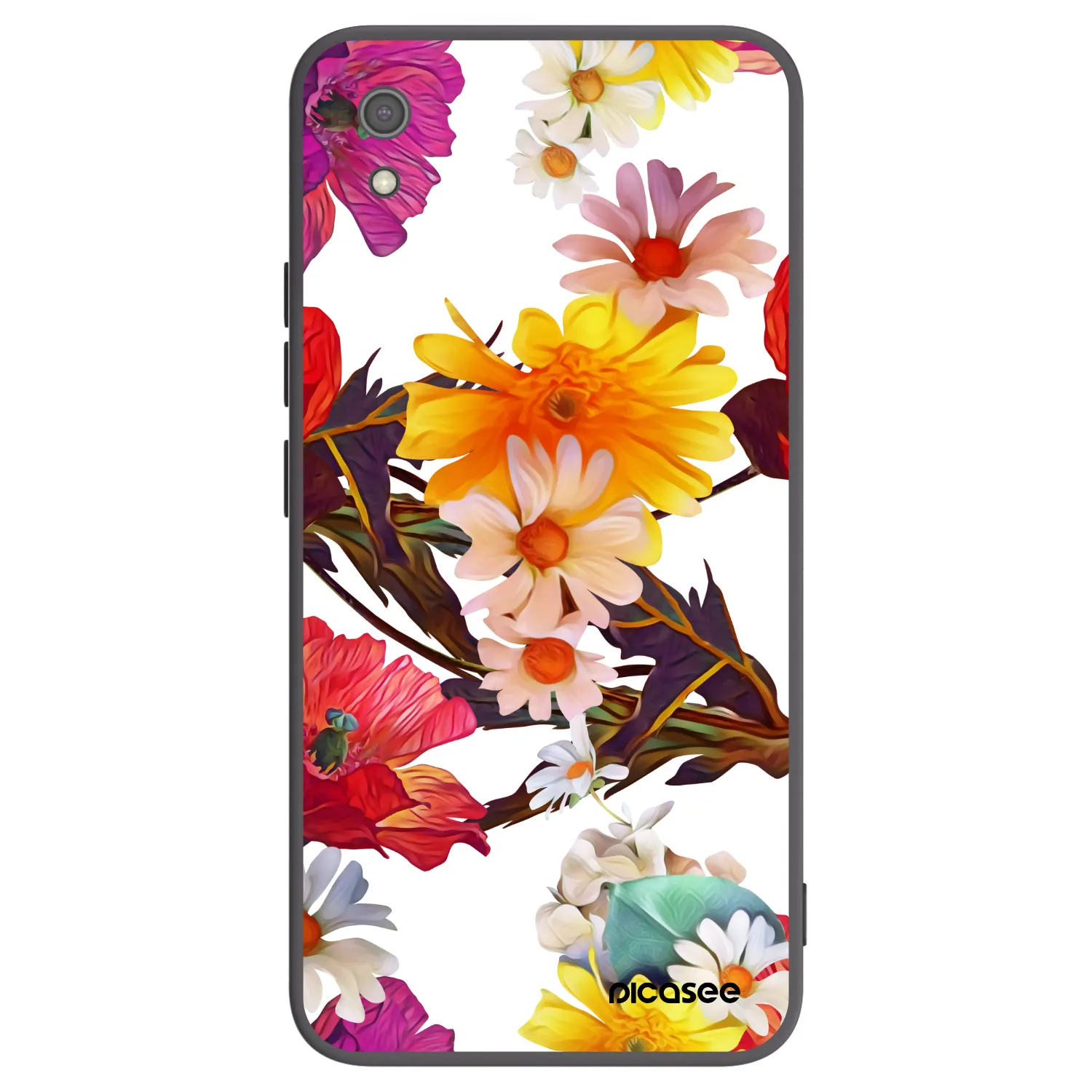 Picasee silikonowe czarne etui na Xiaomi Redmi 7A - Meadow