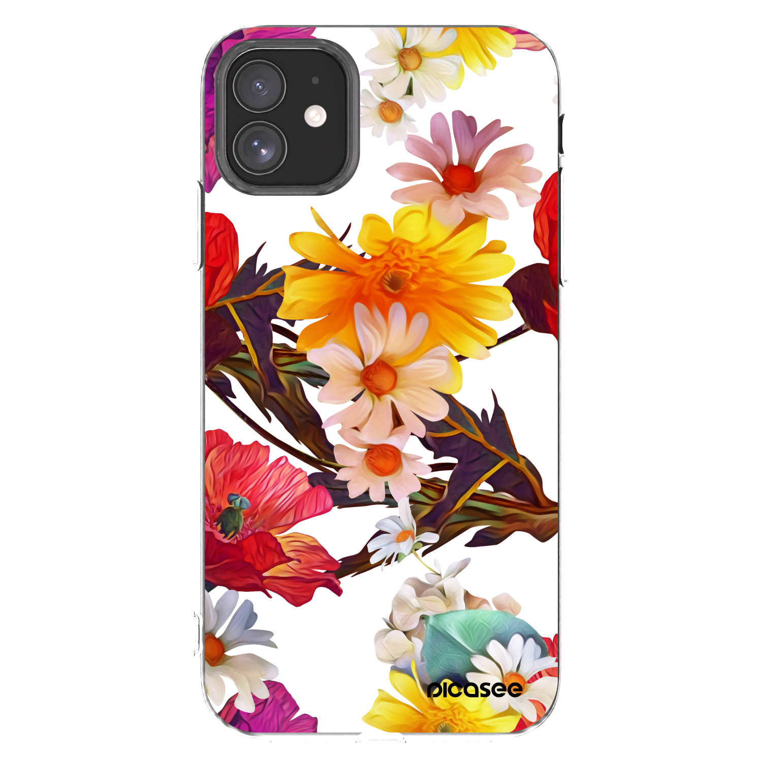 Picasee silikonowe przeźroczyste etui na Apple iPhone 11 - Meadow