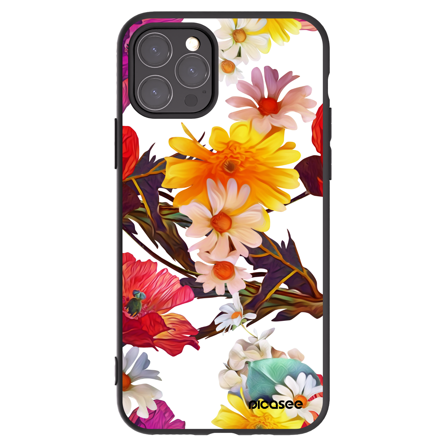 Picasee silikonowe czarne etui na Apple iPhone 11 Pro - Meadow