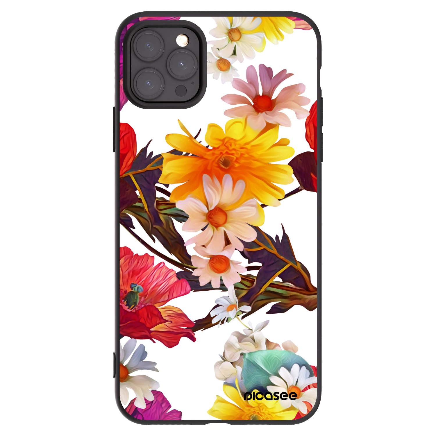 Picasee silikonowe czarne etui na Apple iPhone 11 Pro Max - Meadow
