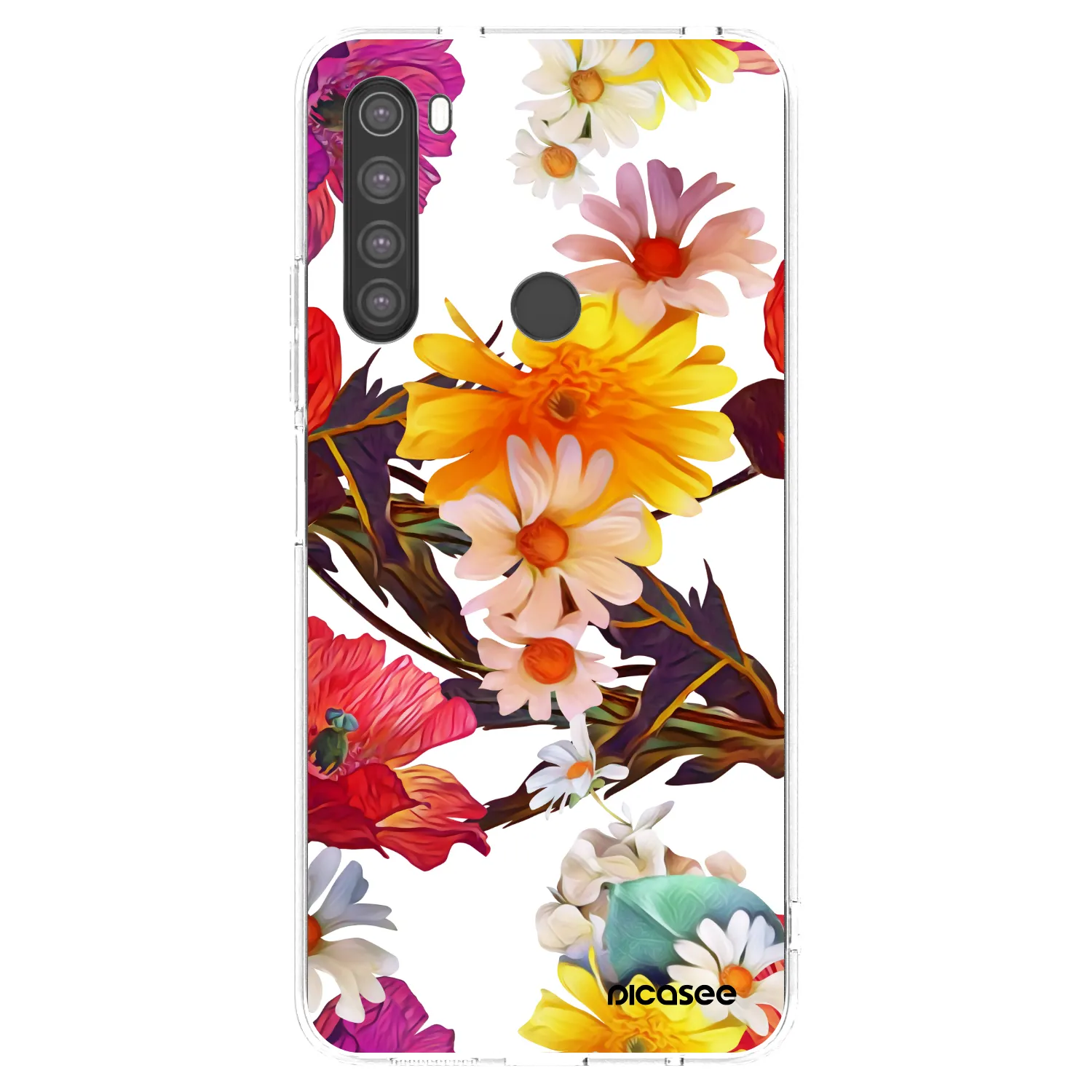 Picasee silikonowe przeźroczyste etui na Xiaomi Redmi Note 8 - Meadow