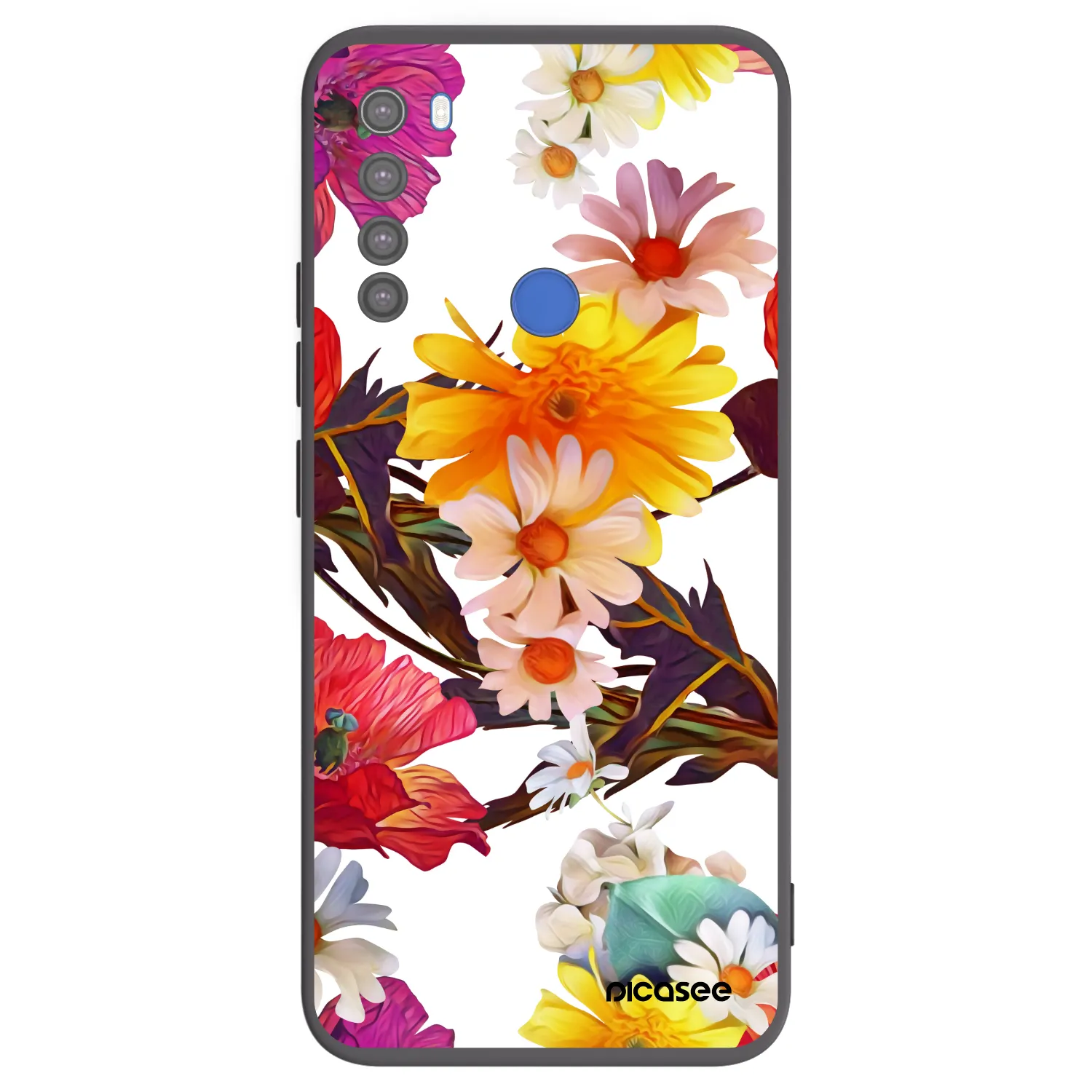 Picasee silikonowe czarne etui na Xiaomi Redmi Note 8T - Meadow
